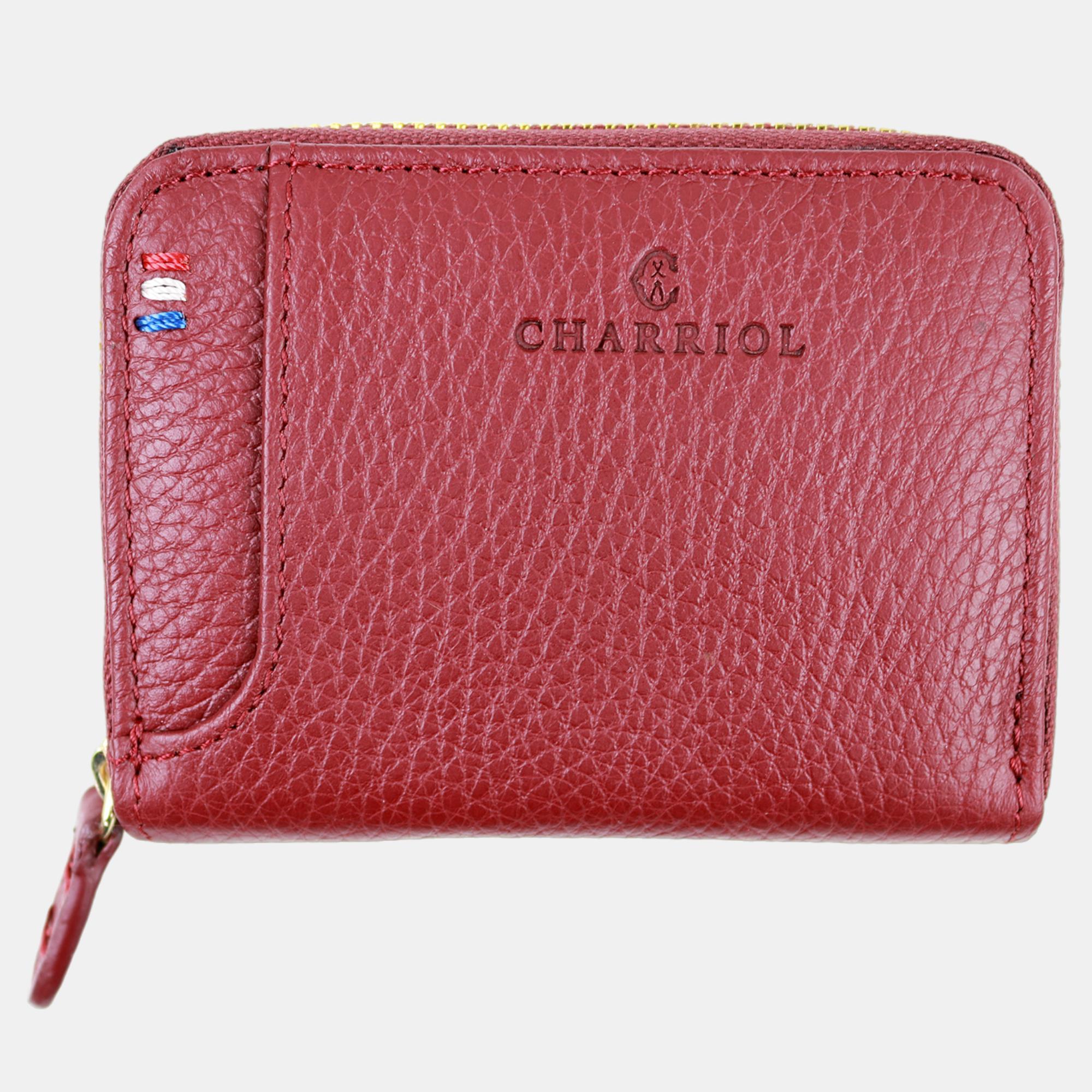 Pre-owned Charriol Bordeux Leather Card Holders