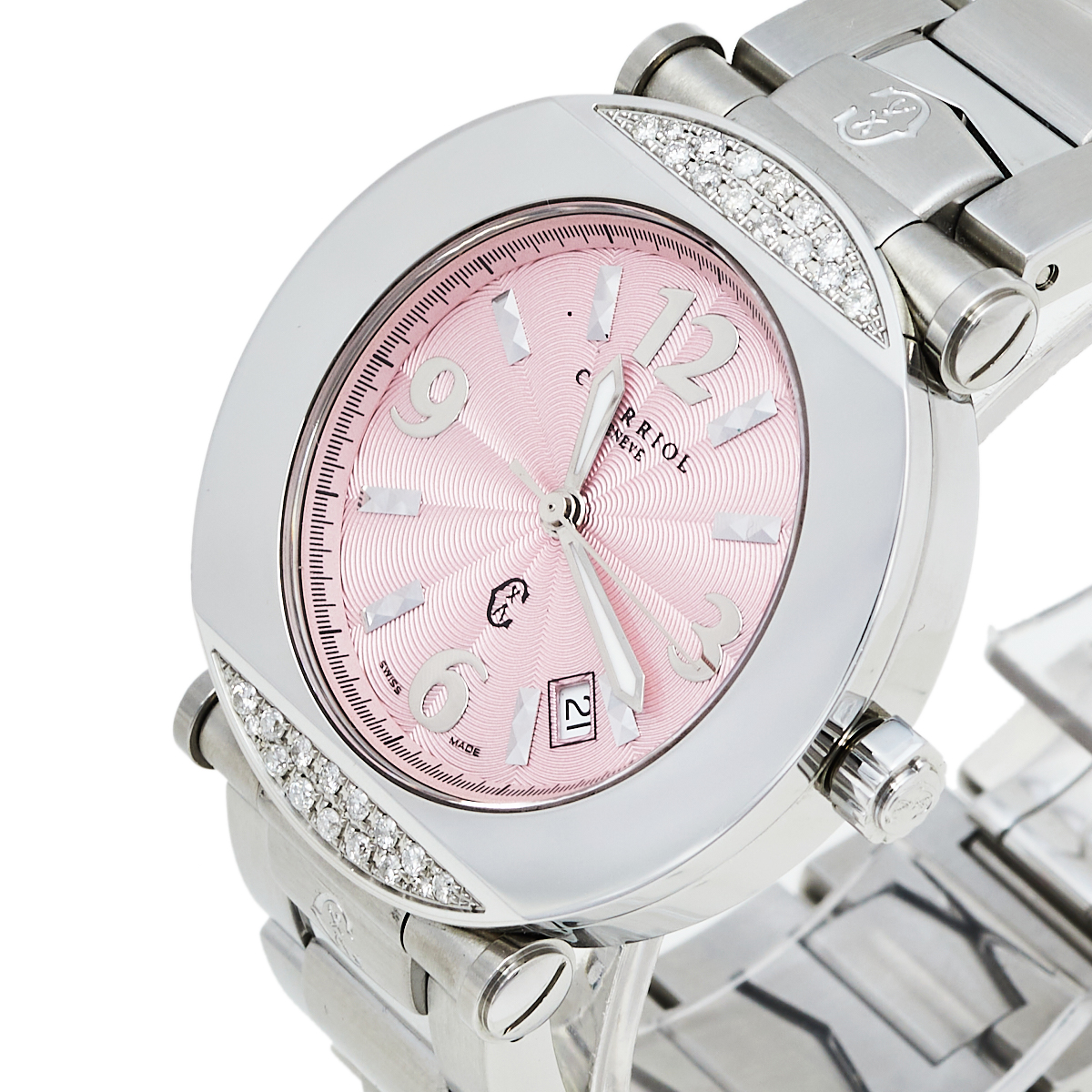 

Charriol Pink Stainless Steel Diamonds Colvmbvs CCR38 Women's Wristwatch