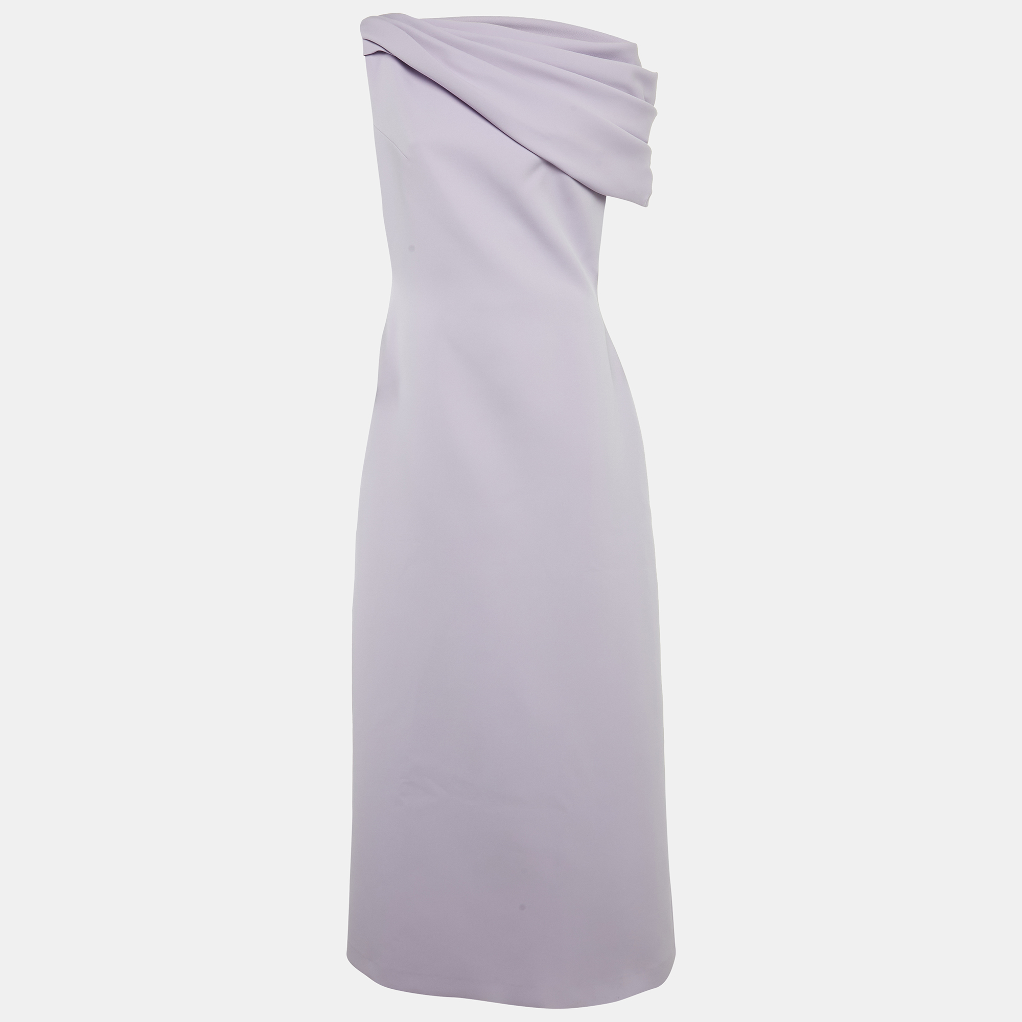 

Chats By C.Dam Lavender Jersey Cape Sleeve Allina Maxi Dress S, Purple