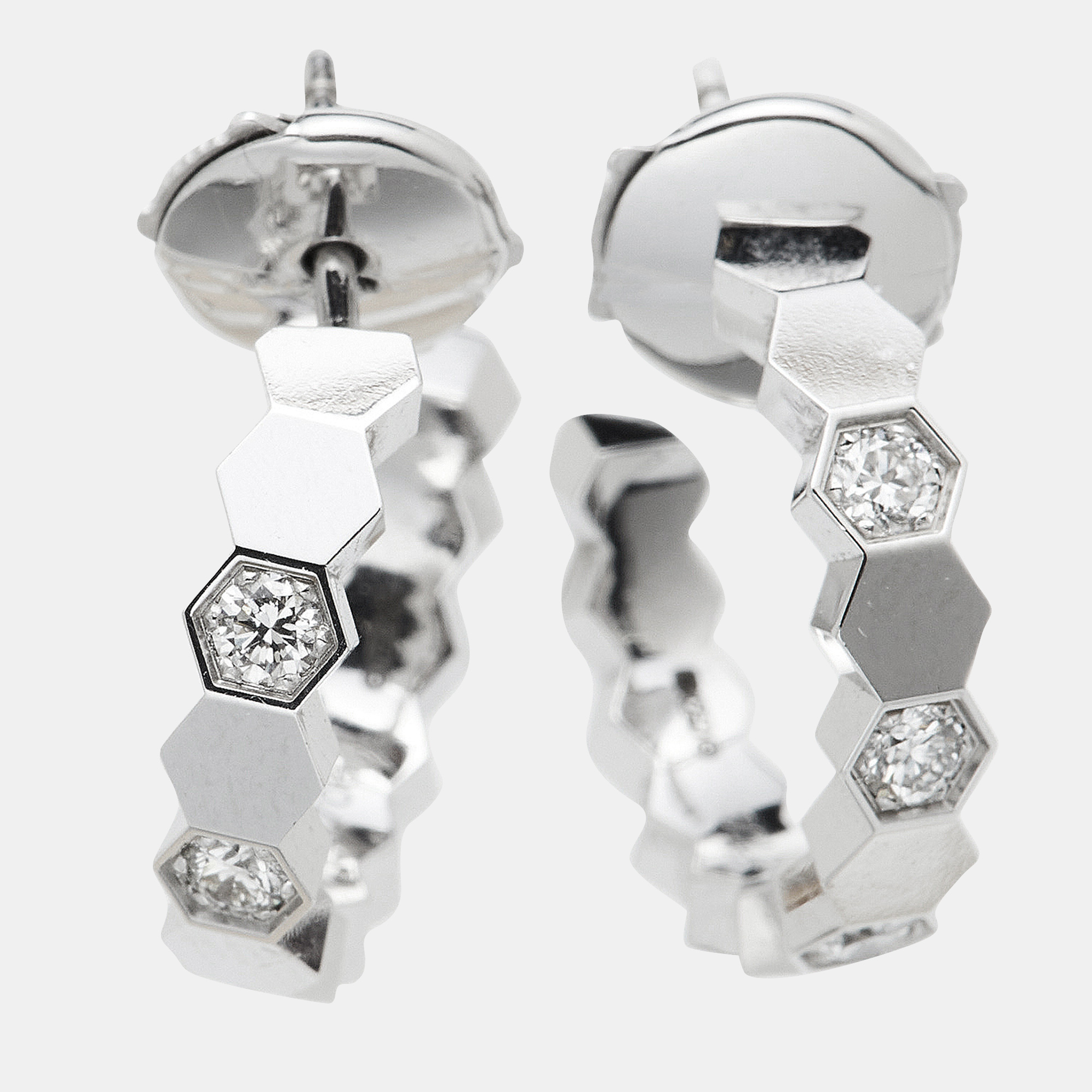 Bee My Love Diamond 18k White Gold Earrings