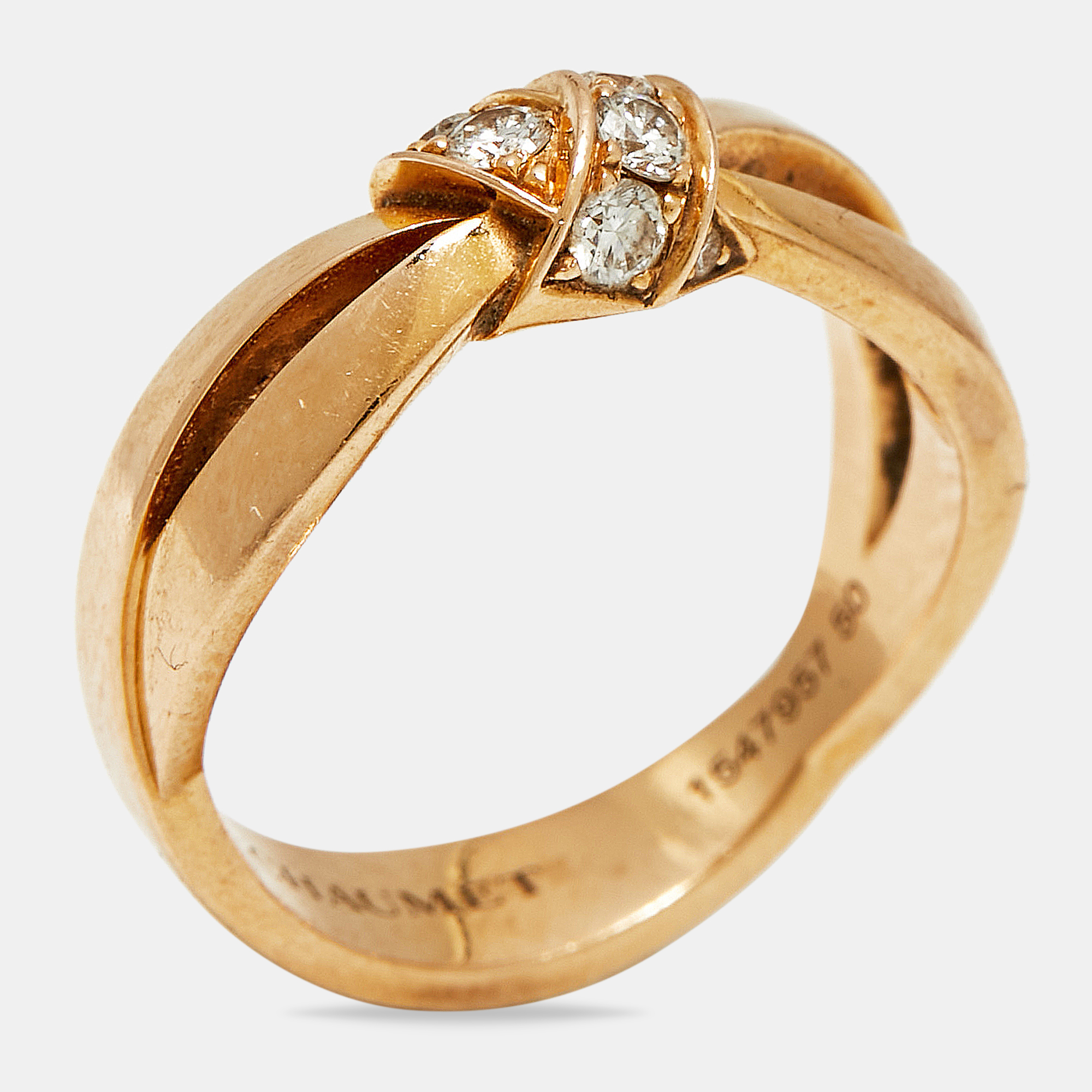 

Chaumet Liens Séduction Diamonds 18k Rose Gold Ring Size