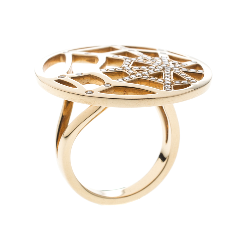 Chaumet Catch Me If You Love Me Diamond 18K Yellow Gold Ring