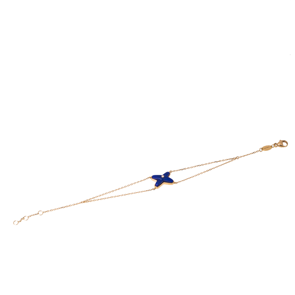 

Chaumet Jeux de Liens Diamond Lapis Lazuli 18K Rose Gold Bracelet