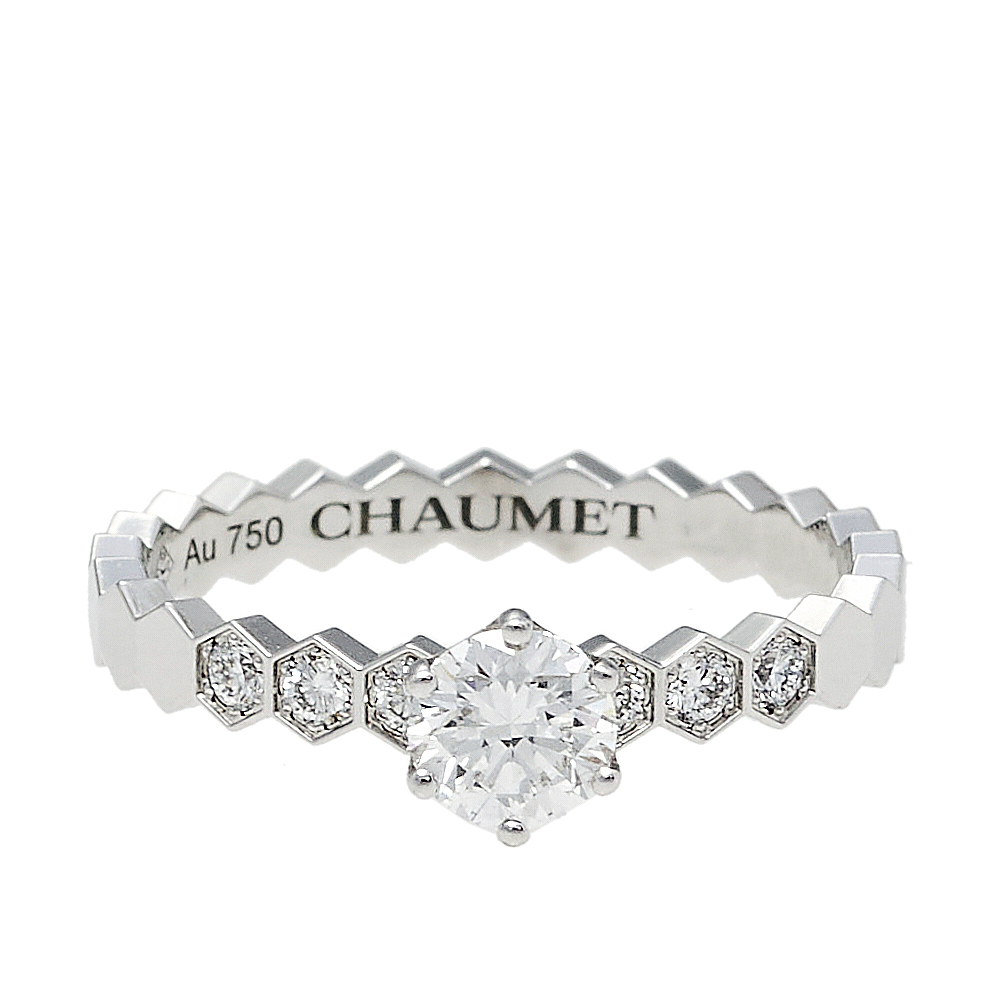 

Chaumet Bee My Love Solitaire 0.31ct Diamond 18K White Gold Ring Size