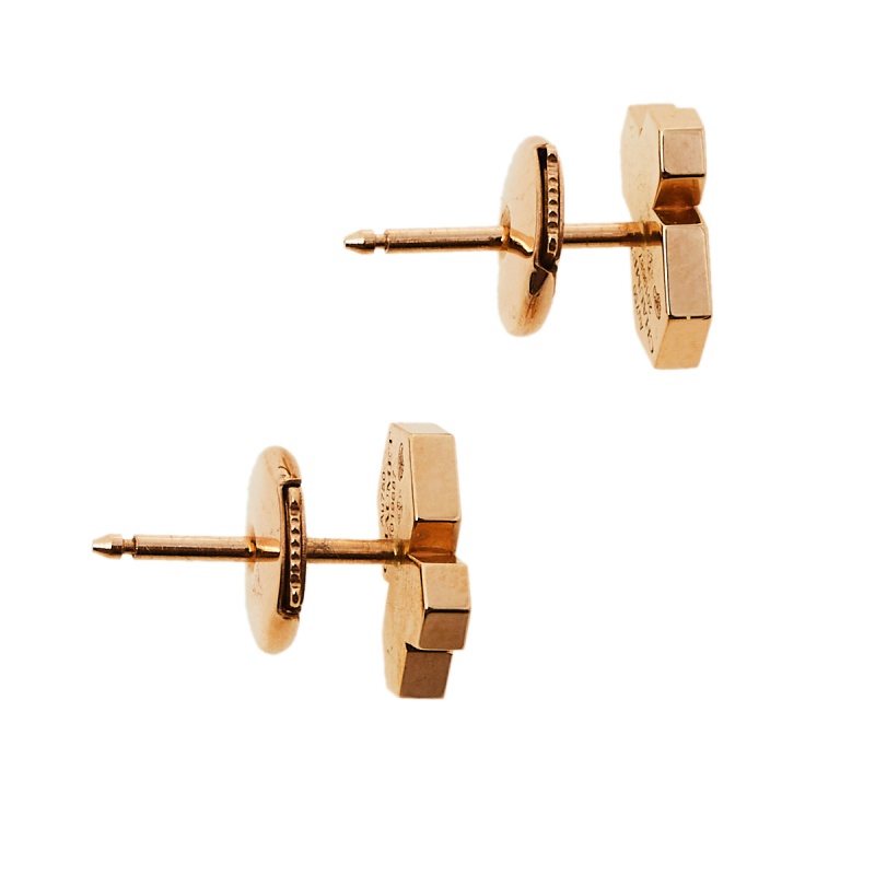 

Chaumet Bee My Love Diamond 18k Rose Gold Stud Earrings