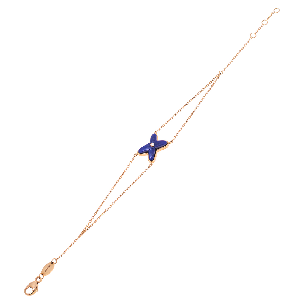 

Chaumet Jeux de Liens Lapis Lazuli Diamond 18K Rose Gold Bracelet