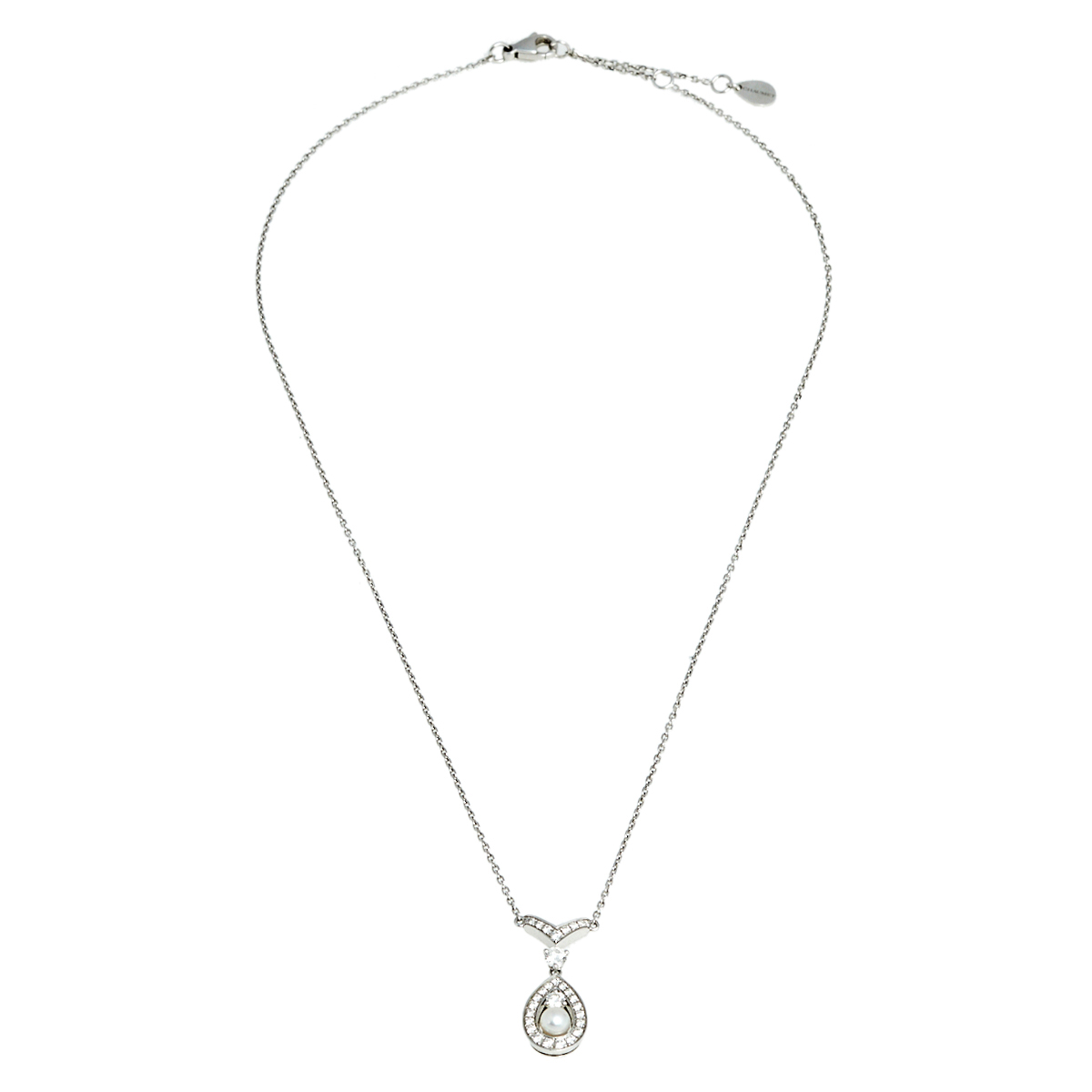 

Chaumet Josephine Diamond Pearl 18K White Gold Pendant Necklace