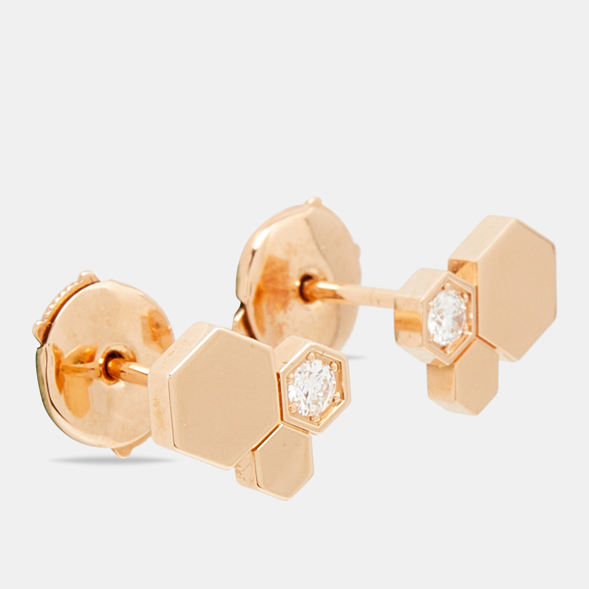 

Chaumet Bee My Love Diamond 18k Rose Gold Earrings