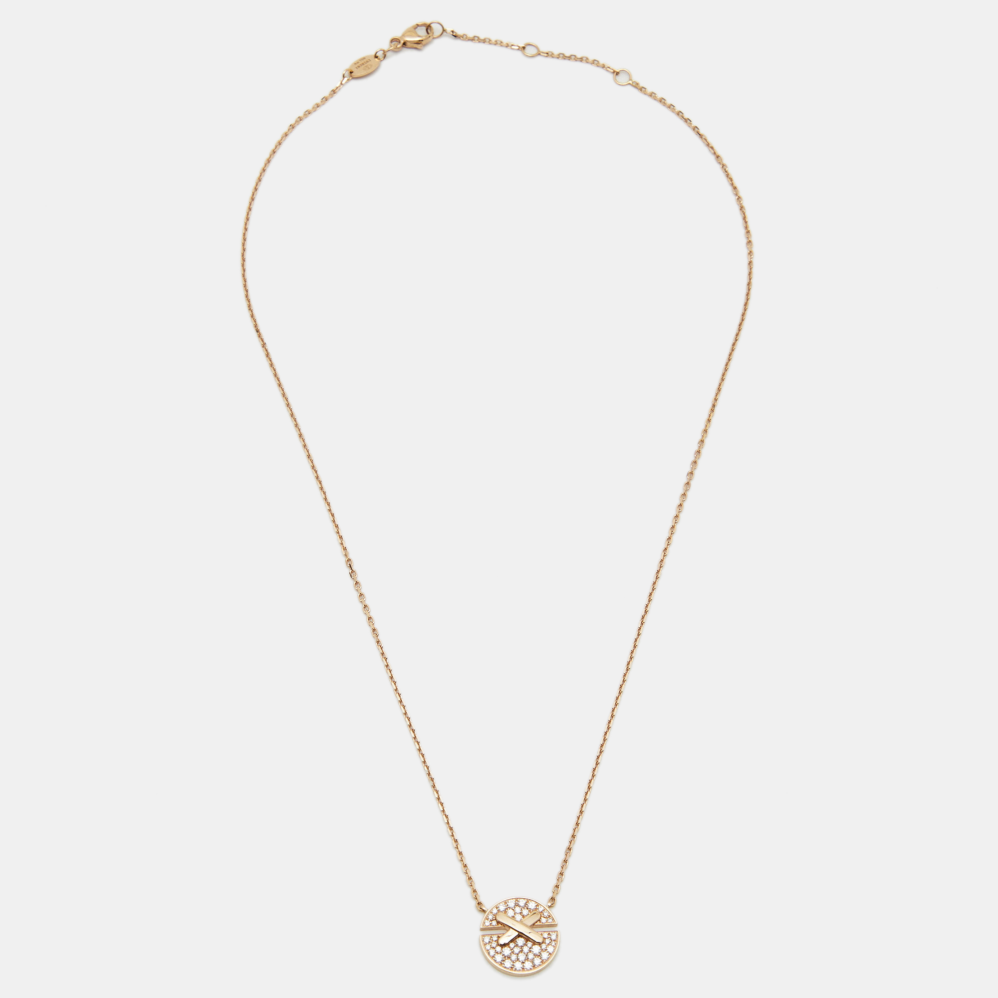 

Chaumet Jeux de Liens Harmony Diamond 18k Rose Gold Small ModelNecklace