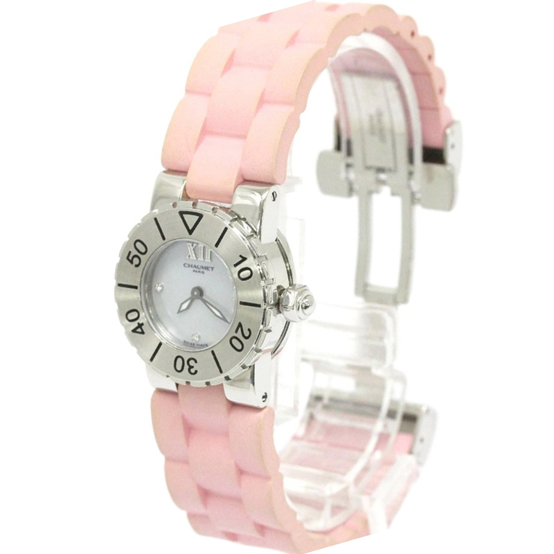 Pre Owned Chaumet MOP Stainless Steel Class One Women's Wristwatch 24MM