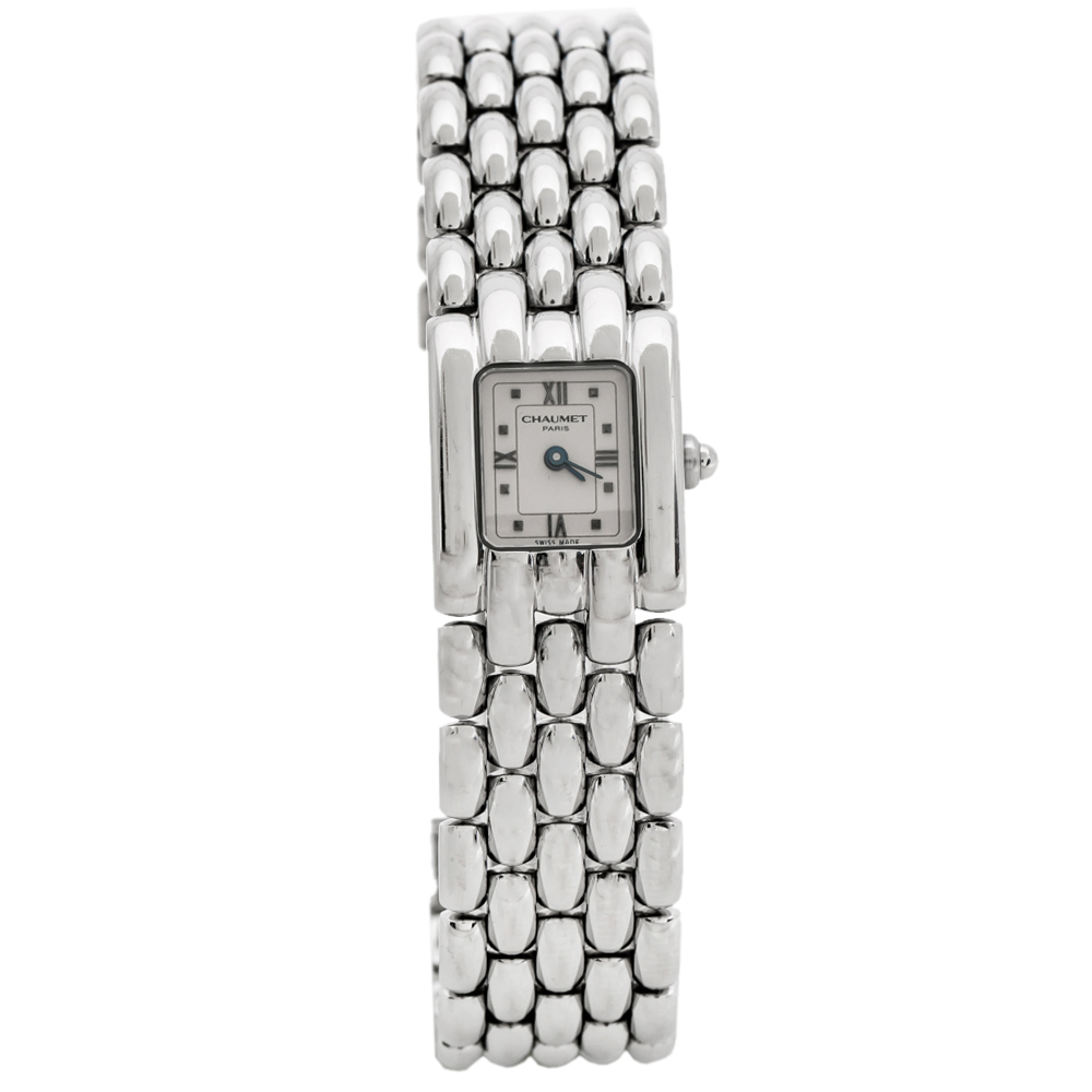 Pre Owned  Chaumet Beige Stainless Steel Khesis Women's Wristwatch 17.50 mm