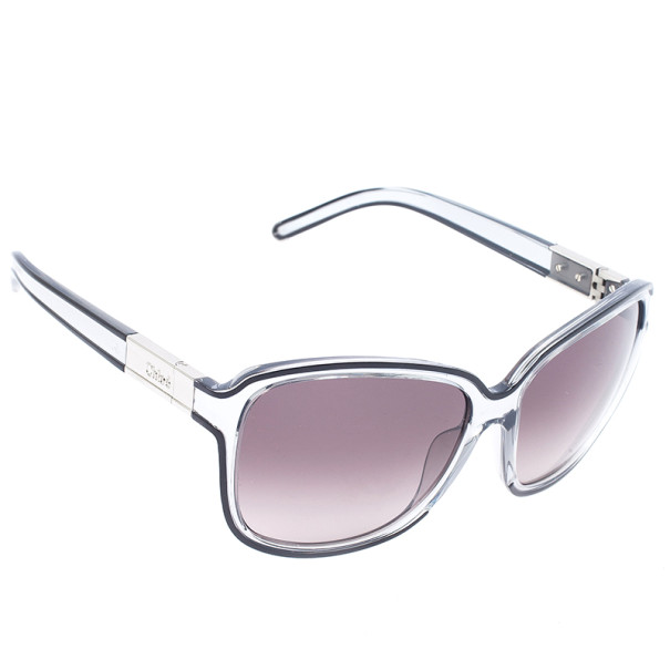 Pre Owned Chloe Silver Woman Sunglasses CE623S-065