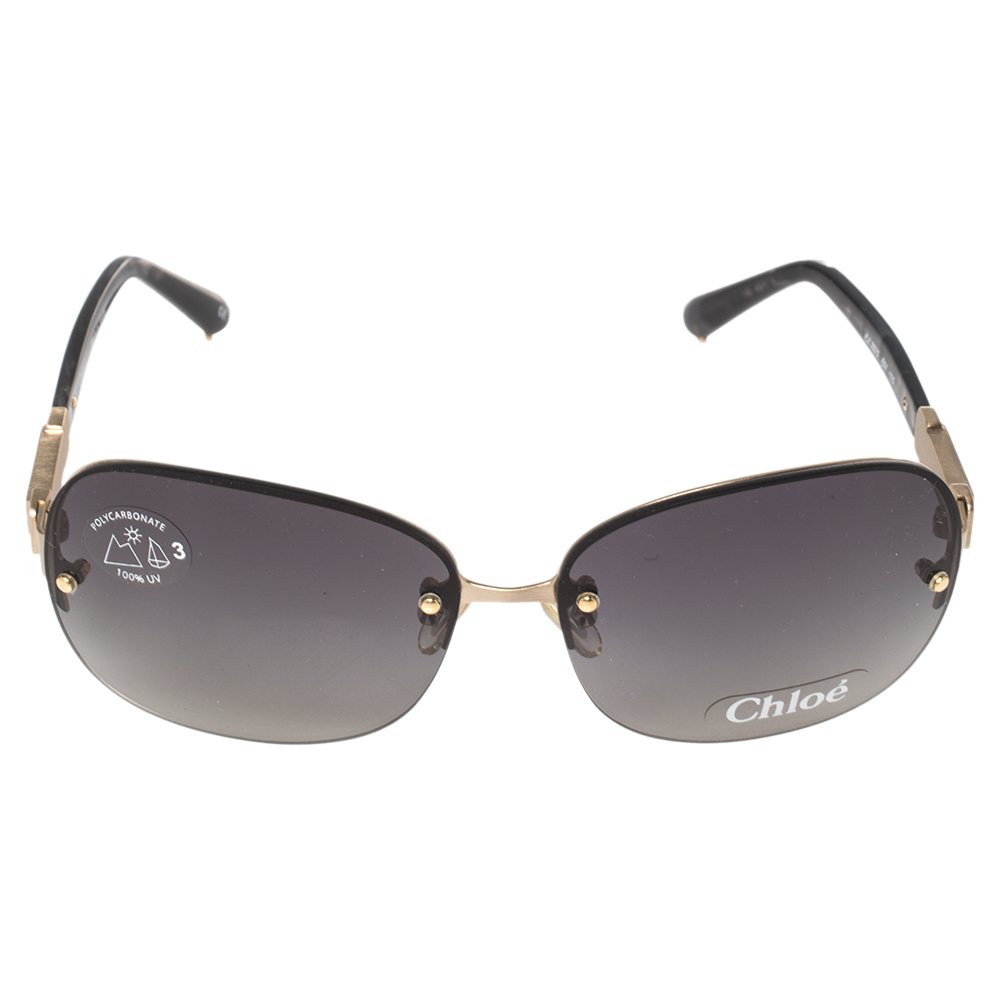 

Chloe Black/Gold CL 2215 Gradient Rimless Sunglasses