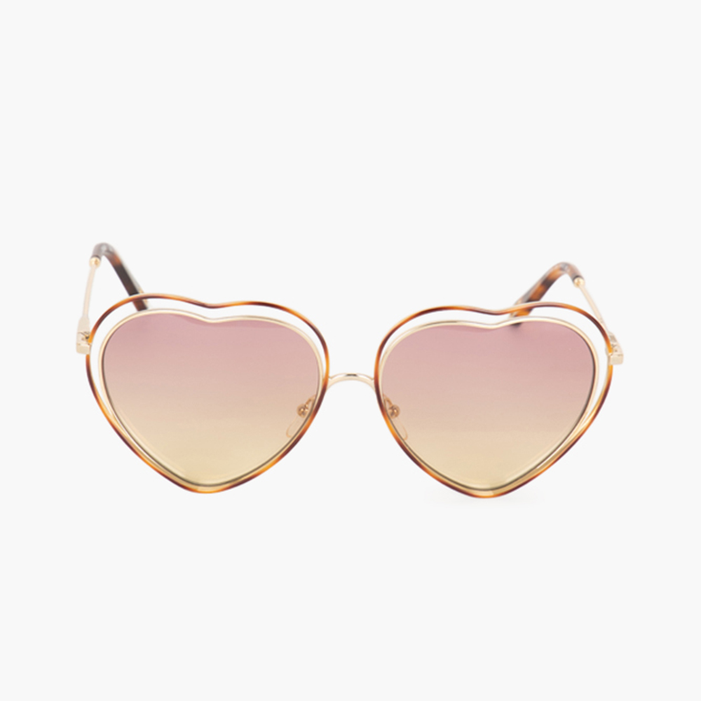 

Chloe Gold Full Rim Heart Silver Sunglasses