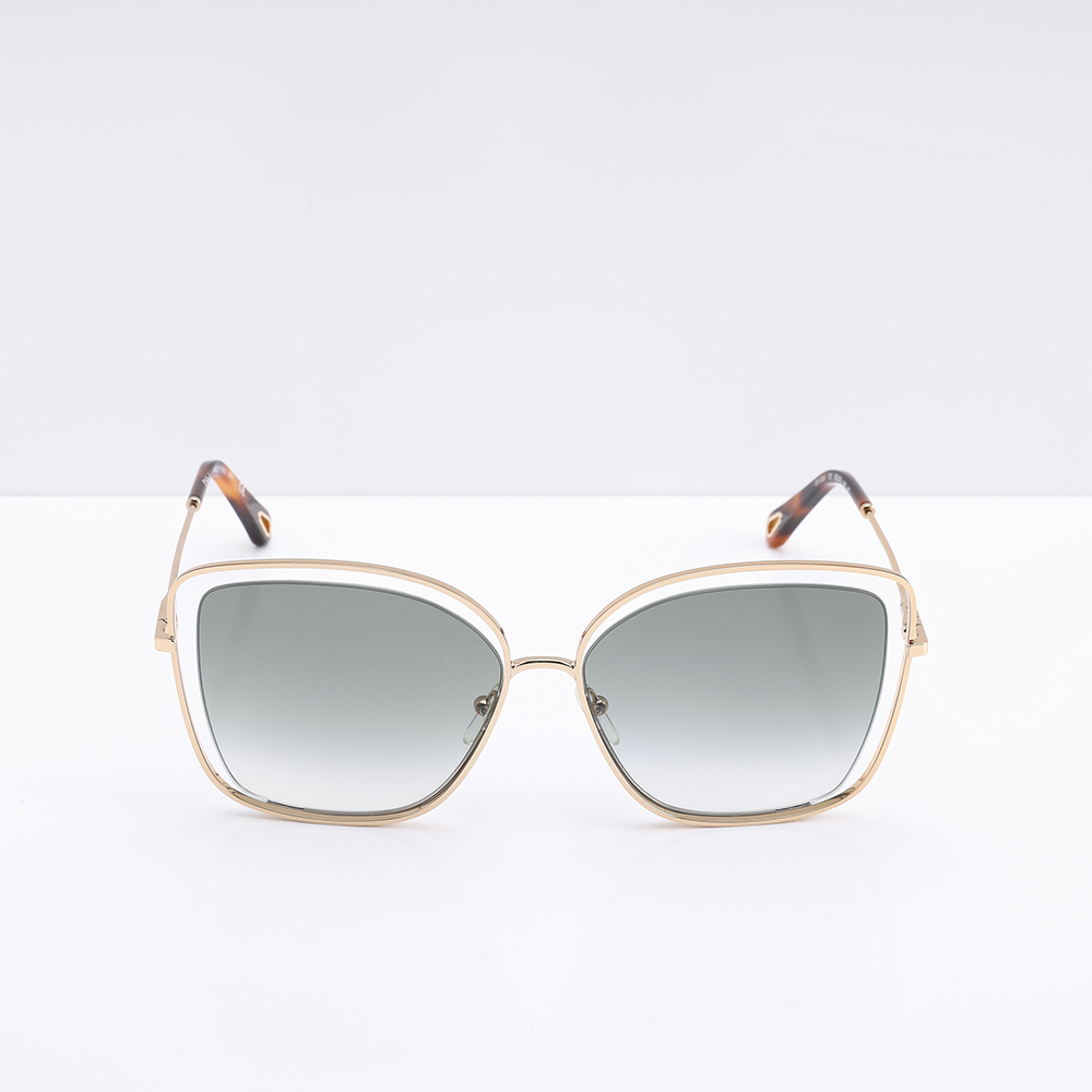 

Chloe Gold Square Gradient Women's Sunglasses
