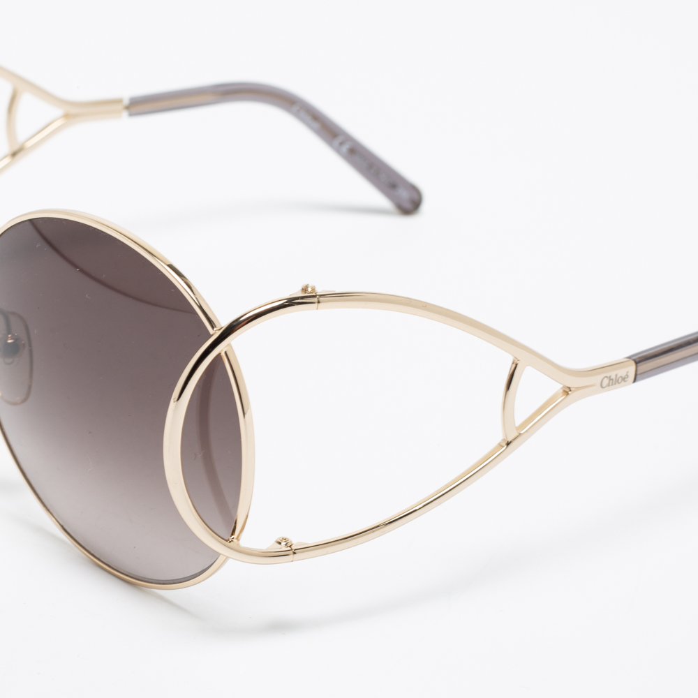 

Chloé Gold Tone/Grey Gradient CE124S Jackson Round Sunglasses