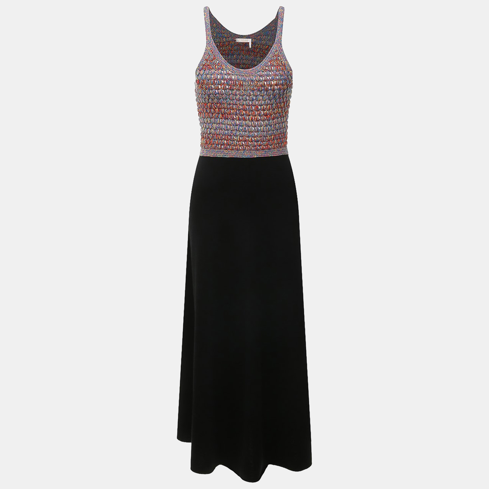 

Chloe Black Silk Knitted Silk Dress