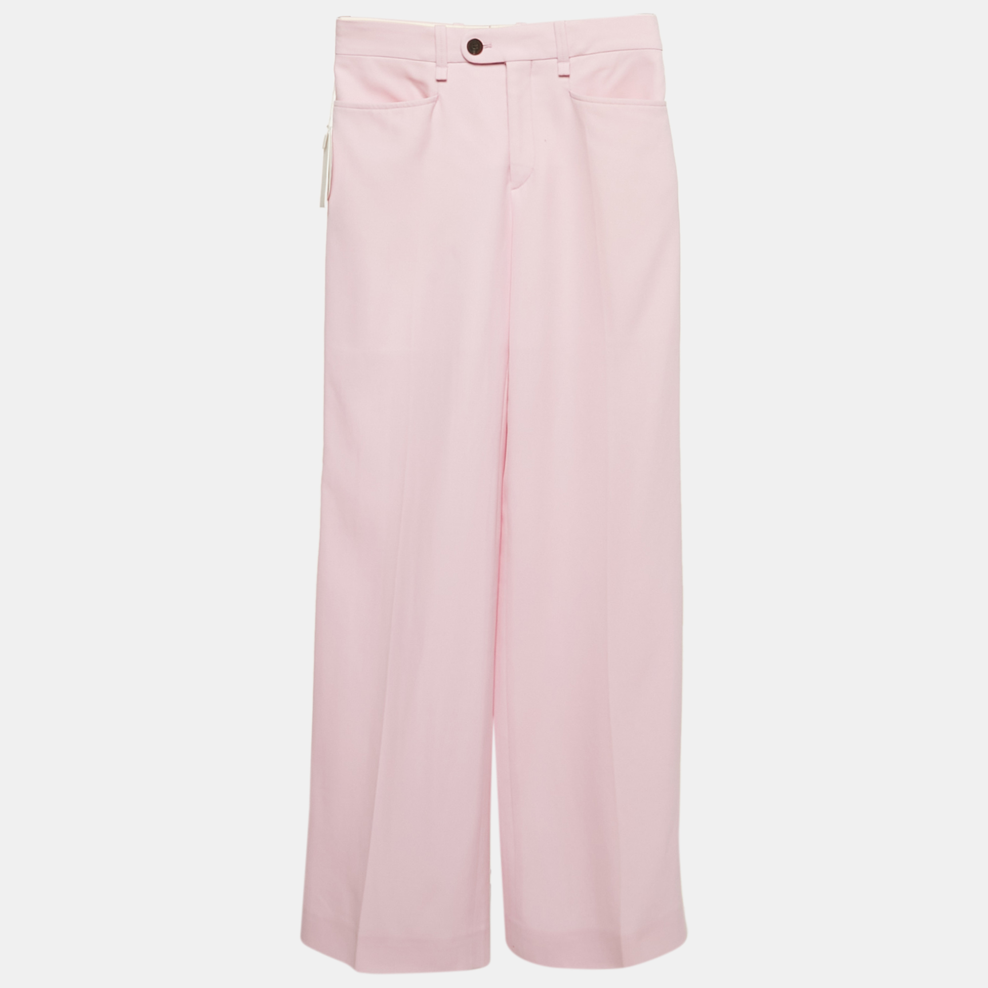 

Chloé Sweet Lilac Wool Straight Leg Trousers S, Purple