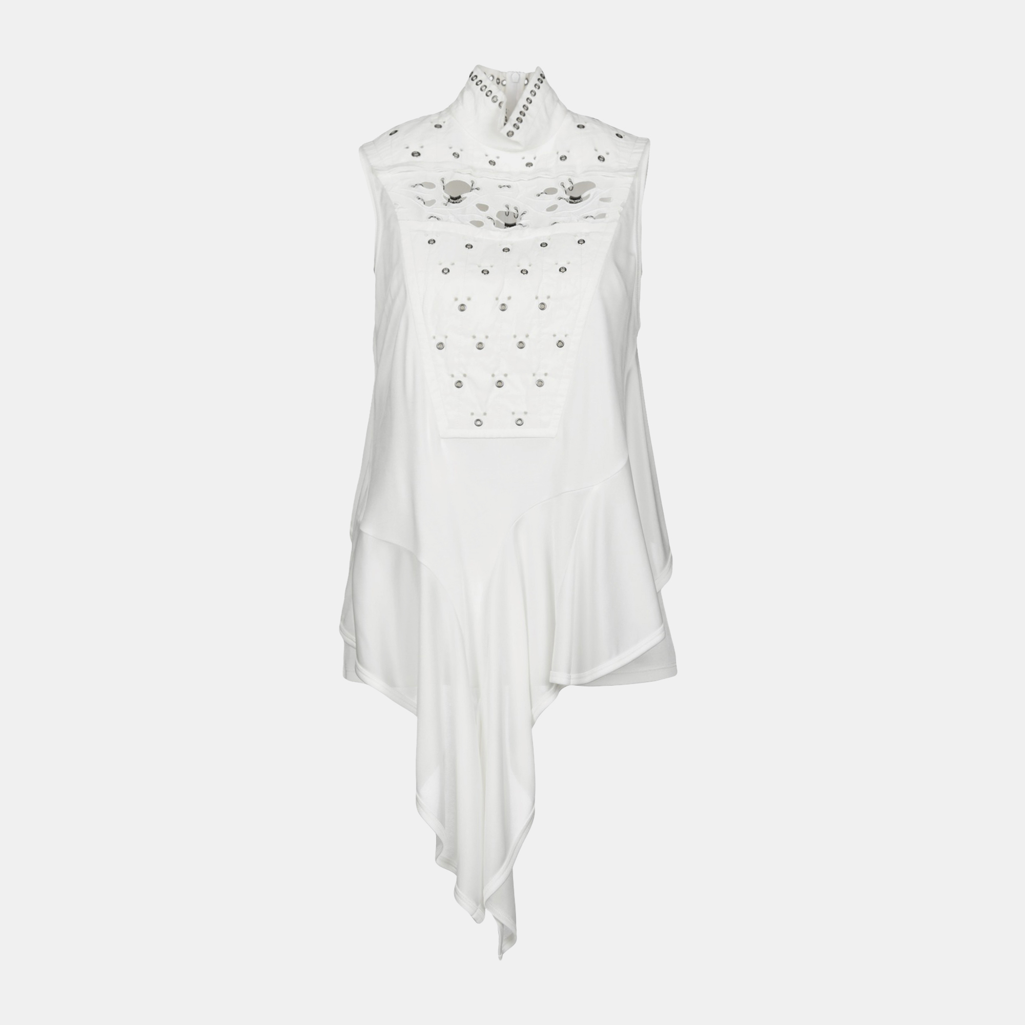 Pre-owned Chloé Viscose Top 36 In White
