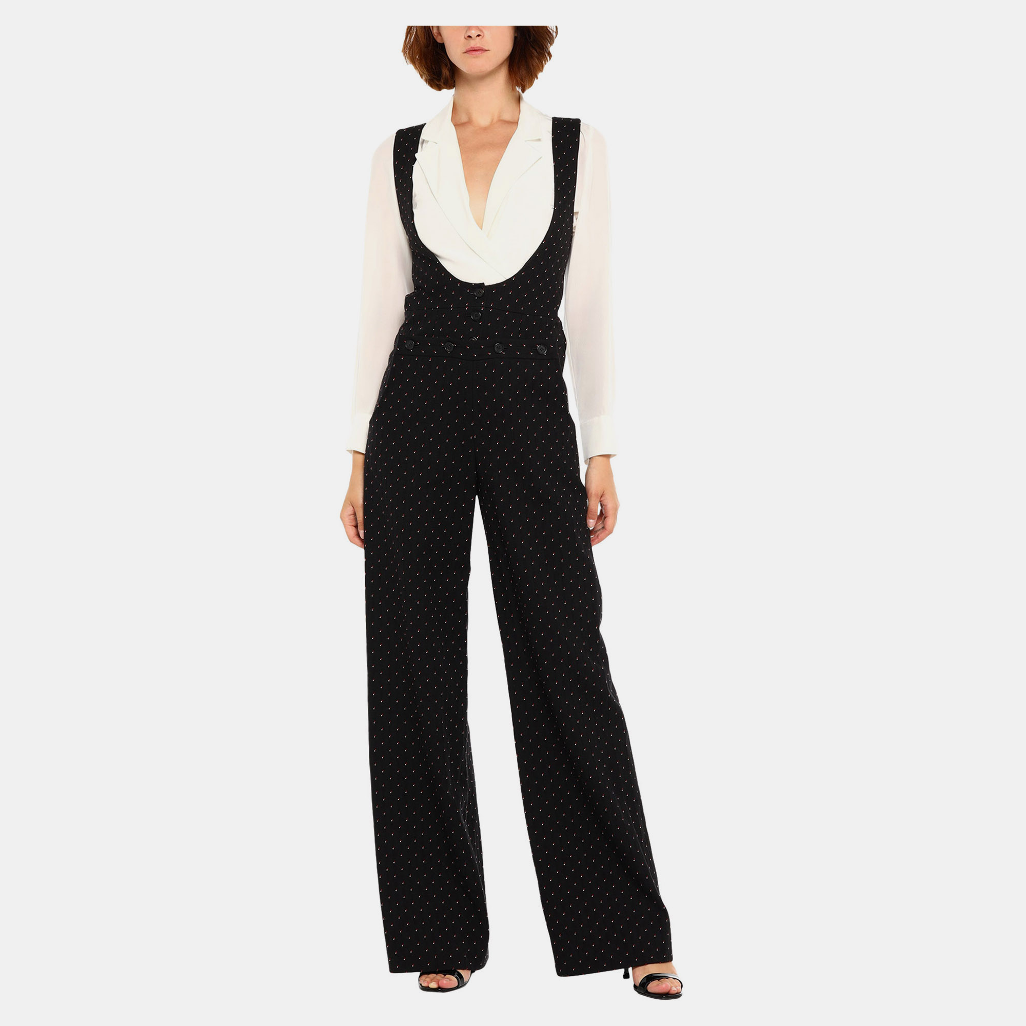 Pre-owned Chloé Cotton Jumpsuits 34 In Black