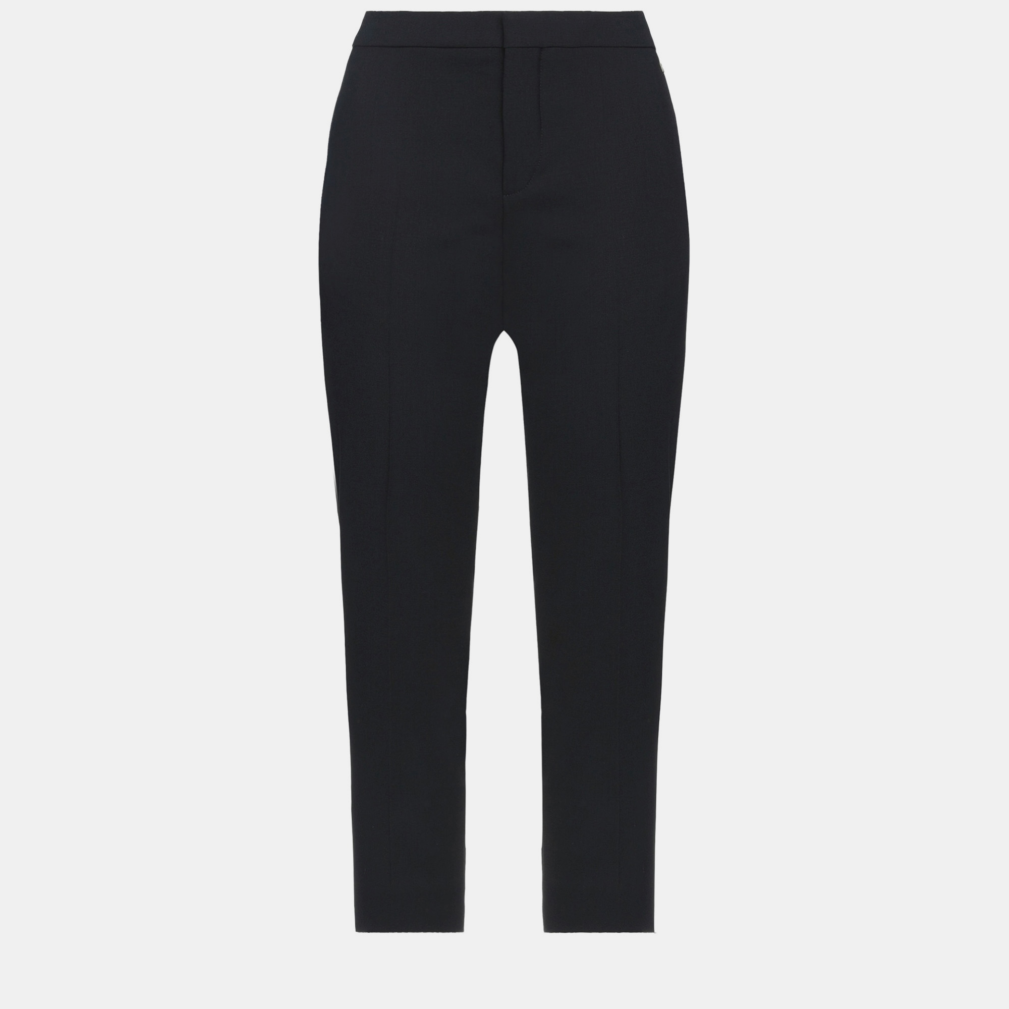 Pre-owned Chloé Virgin Wool Pants 40 In Black