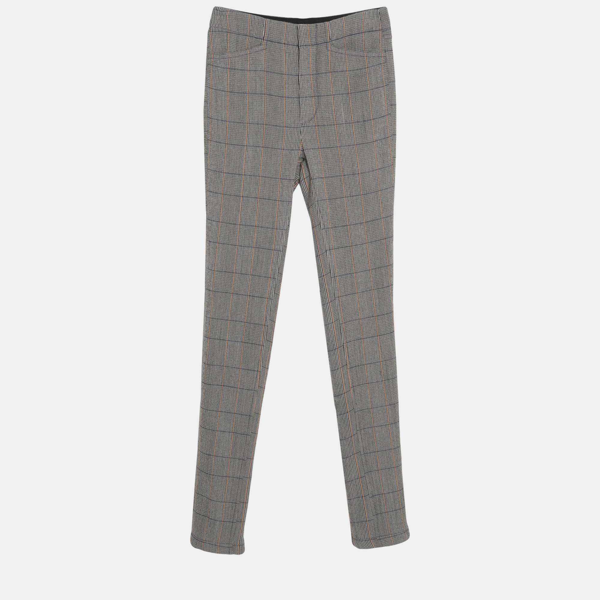 

Chloe Grey Checked Wool Trousers L (FR 40)