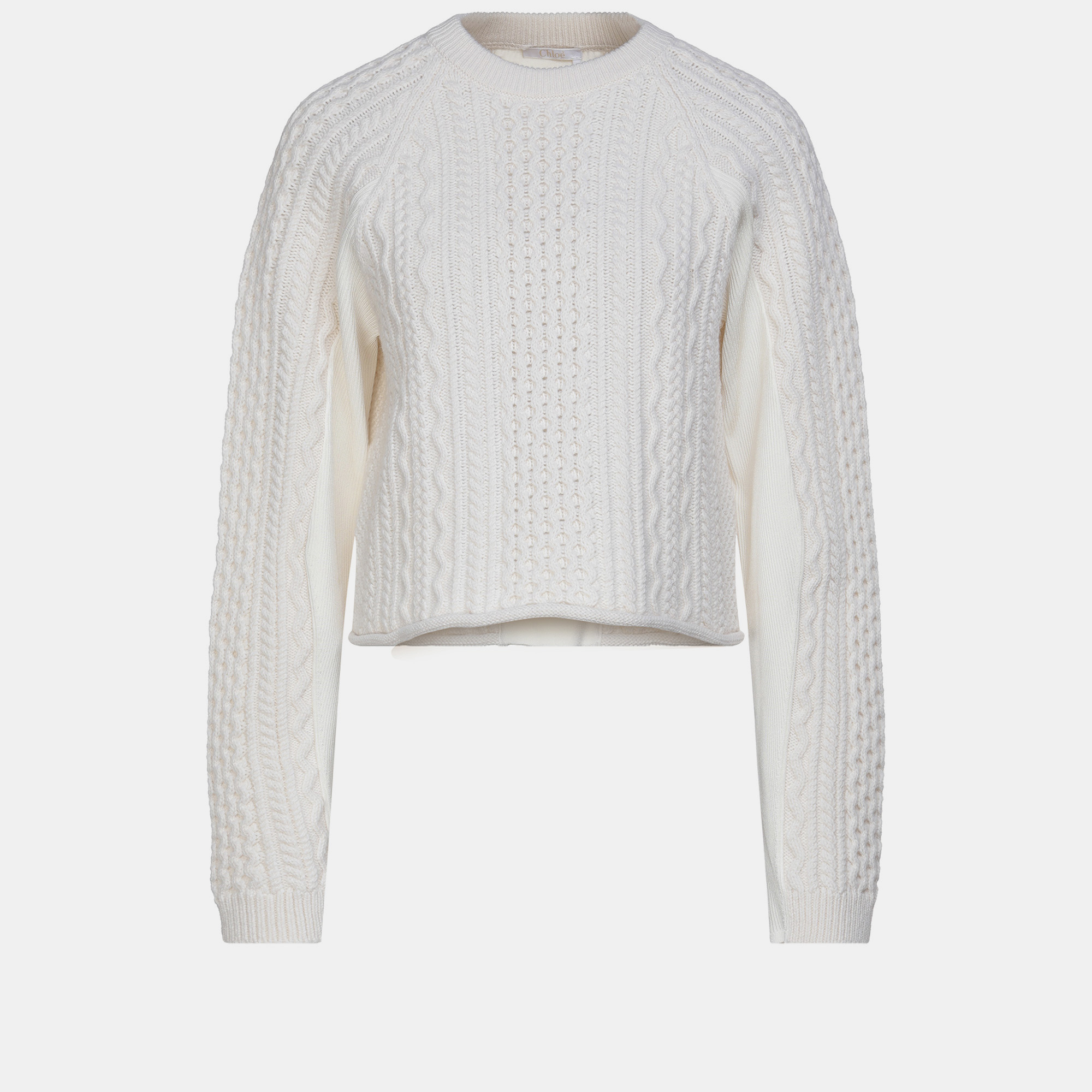 Pre-owned Chloé Wool Sweater M In White