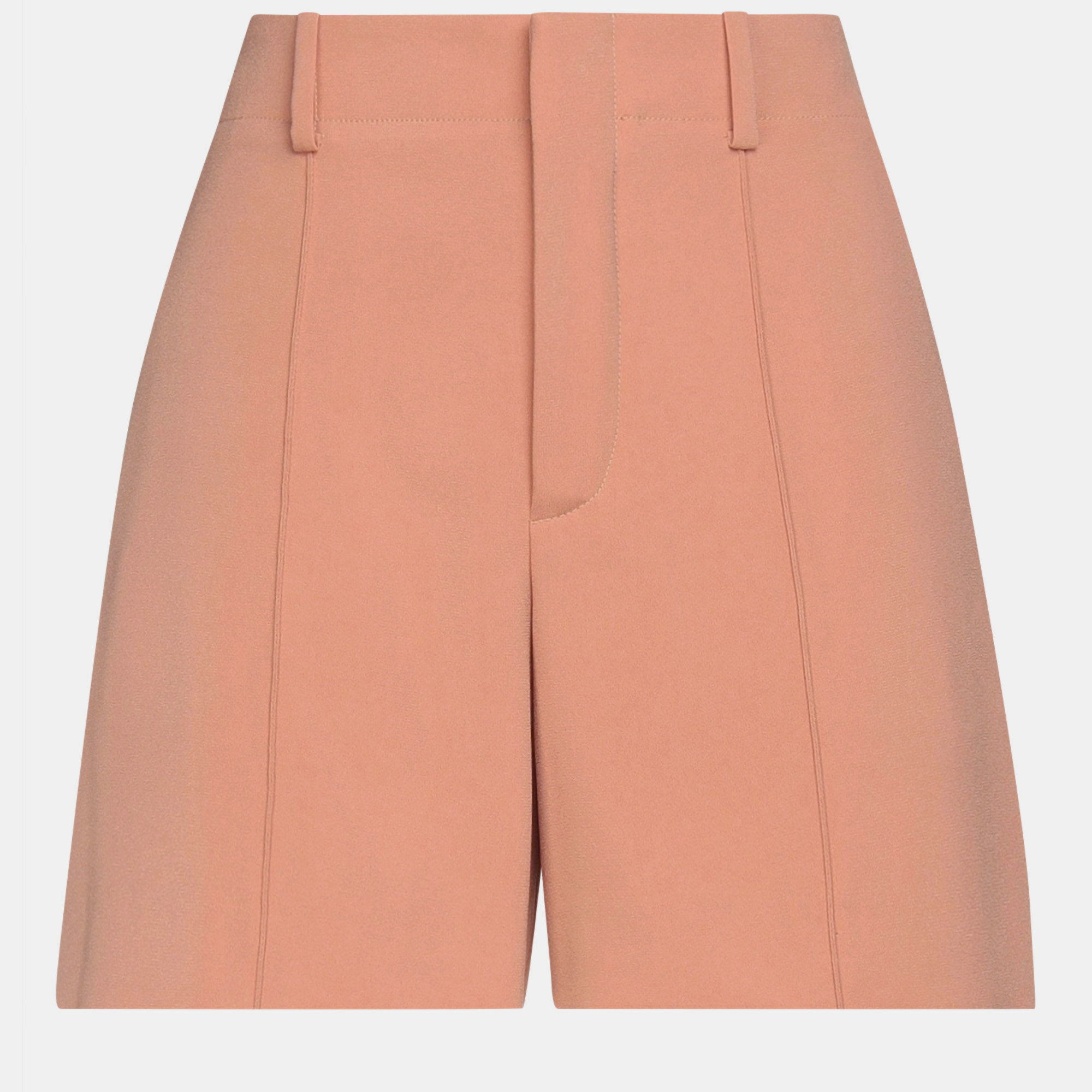 Pre-owned Chloé Sunny Brown Crepe Shorts M (fr 40)