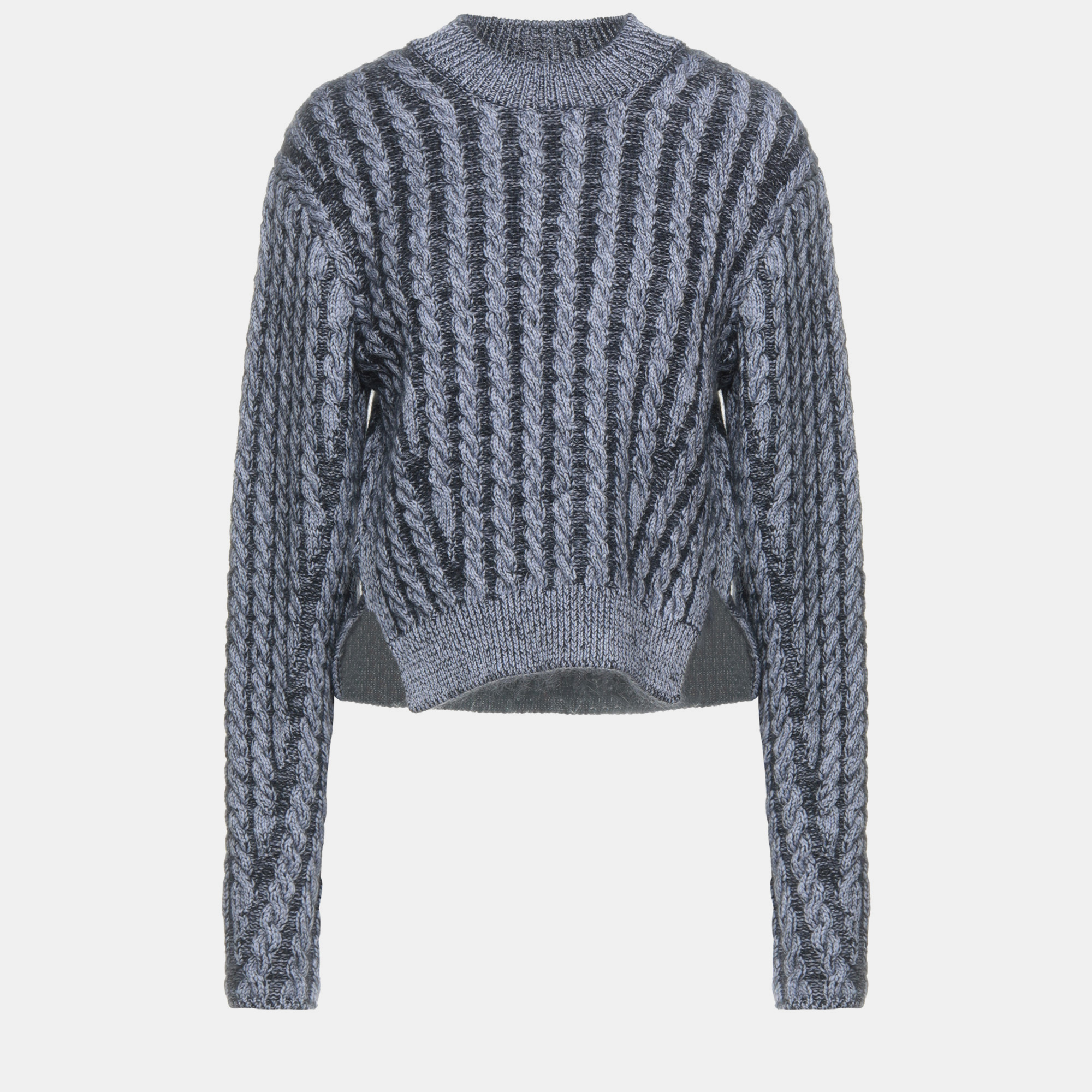 Pre-owned Chloé Virgin Wool Sweater M In Blue