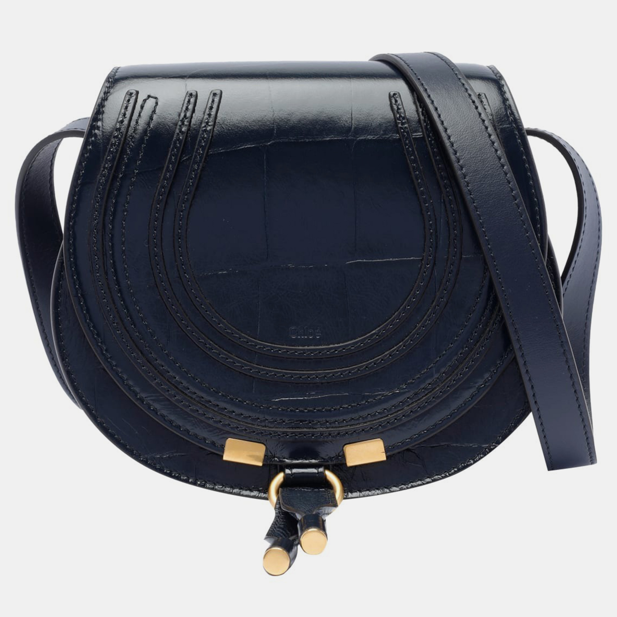 

Chloe Blue Leather Marcie Crossbody Bag