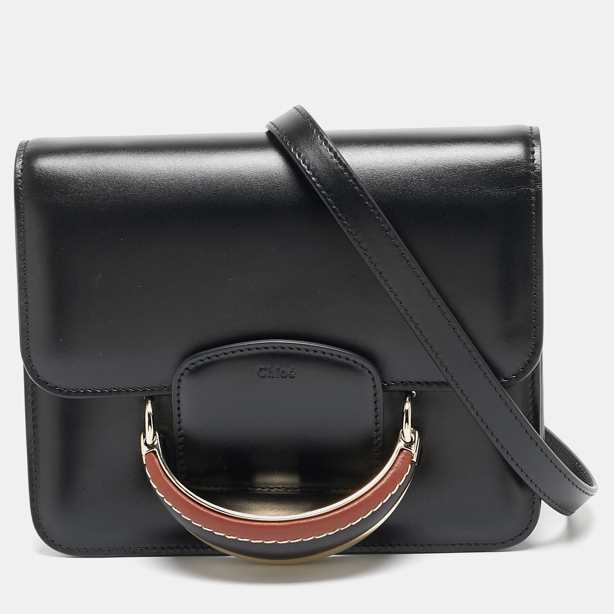 

Chloe Black Leather Kattie Crossbody Bag