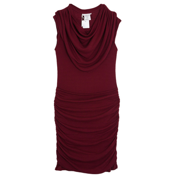 Pre Owned Chloe Draped Waist Rouge Dress XS