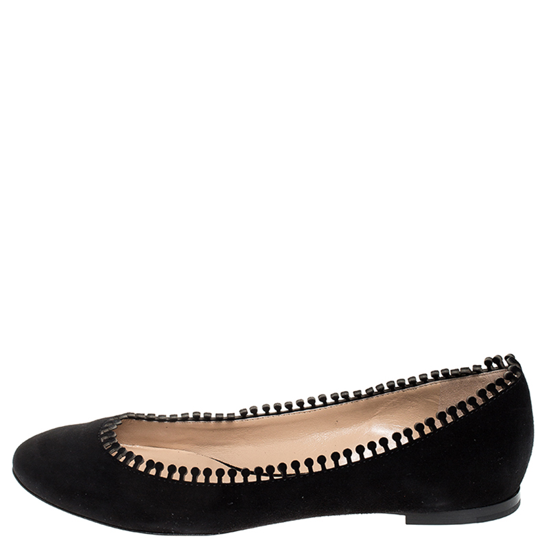 

Chloe Black Suede Ballet Flats Size