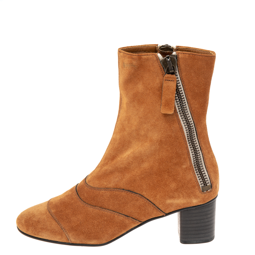 

Chloe Brown Suede Ankle Boots Size