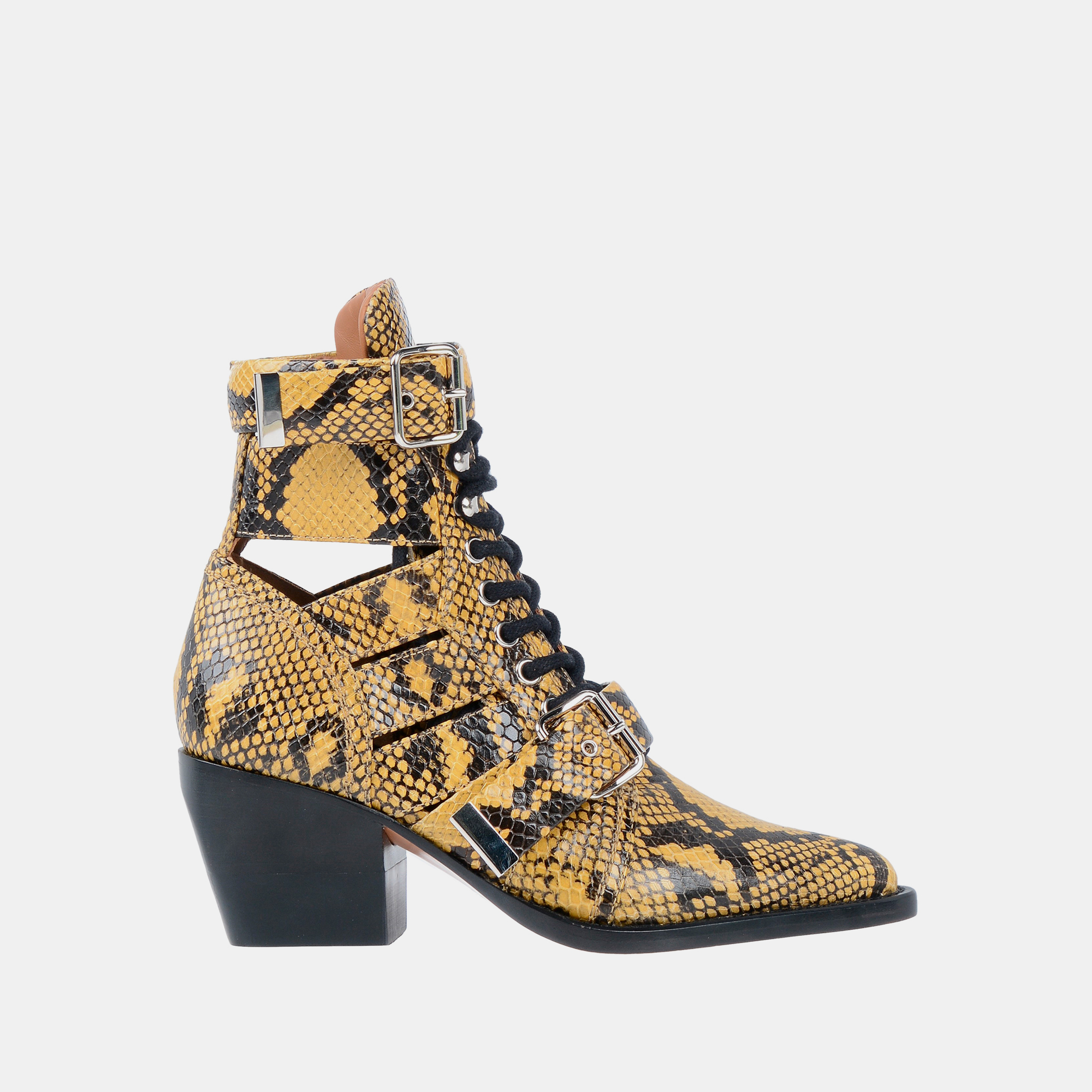 

Chloe Python Embossed Leather Rylee Ankle Boots Size, Yellow
