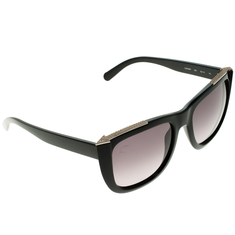 Chloe Black CE659SR Dallia Embellished Oversize Sunglasses