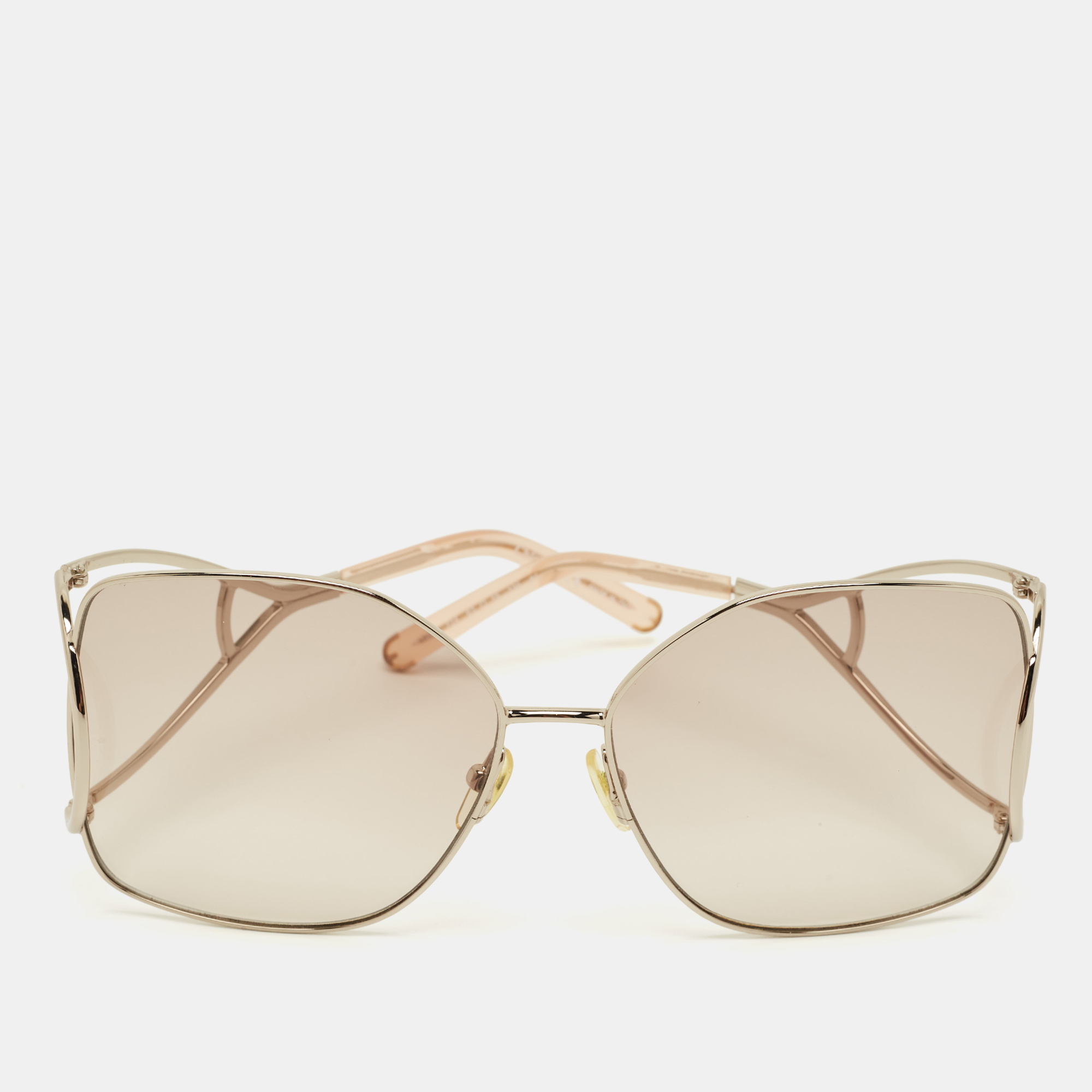 

Chloé Gold Gradient CE135S Jackson Oversized Sunglasses
