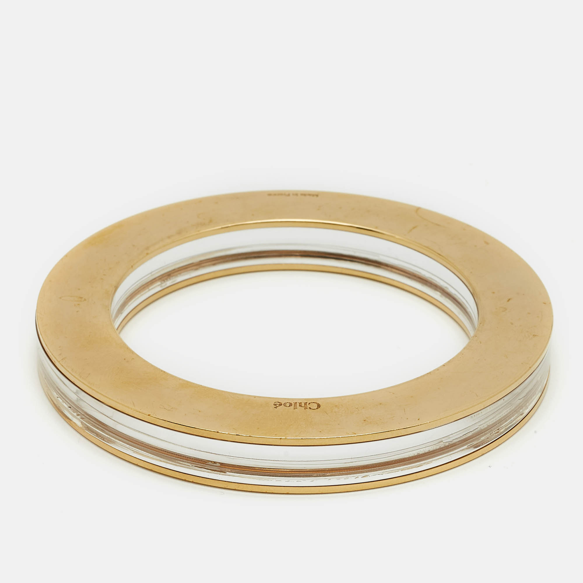 

Chloé Resin Gold Tone Bracelet