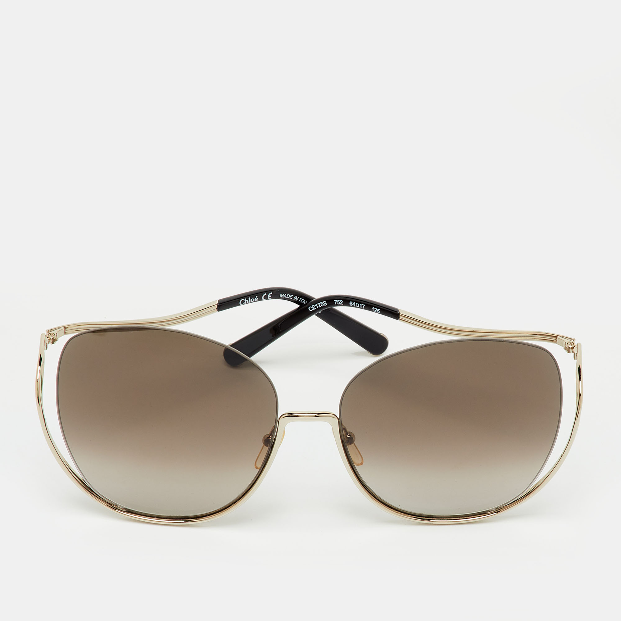 

Chloé Brown Gradient CE125S Milla Oversized Sunglasses
