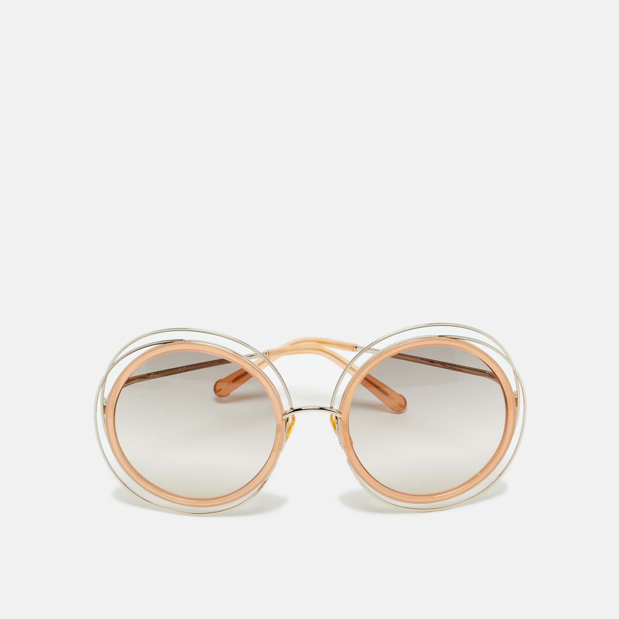 

Chloe Brown/Gold Tone Gradient CE120S Carlina Round Sunglasses