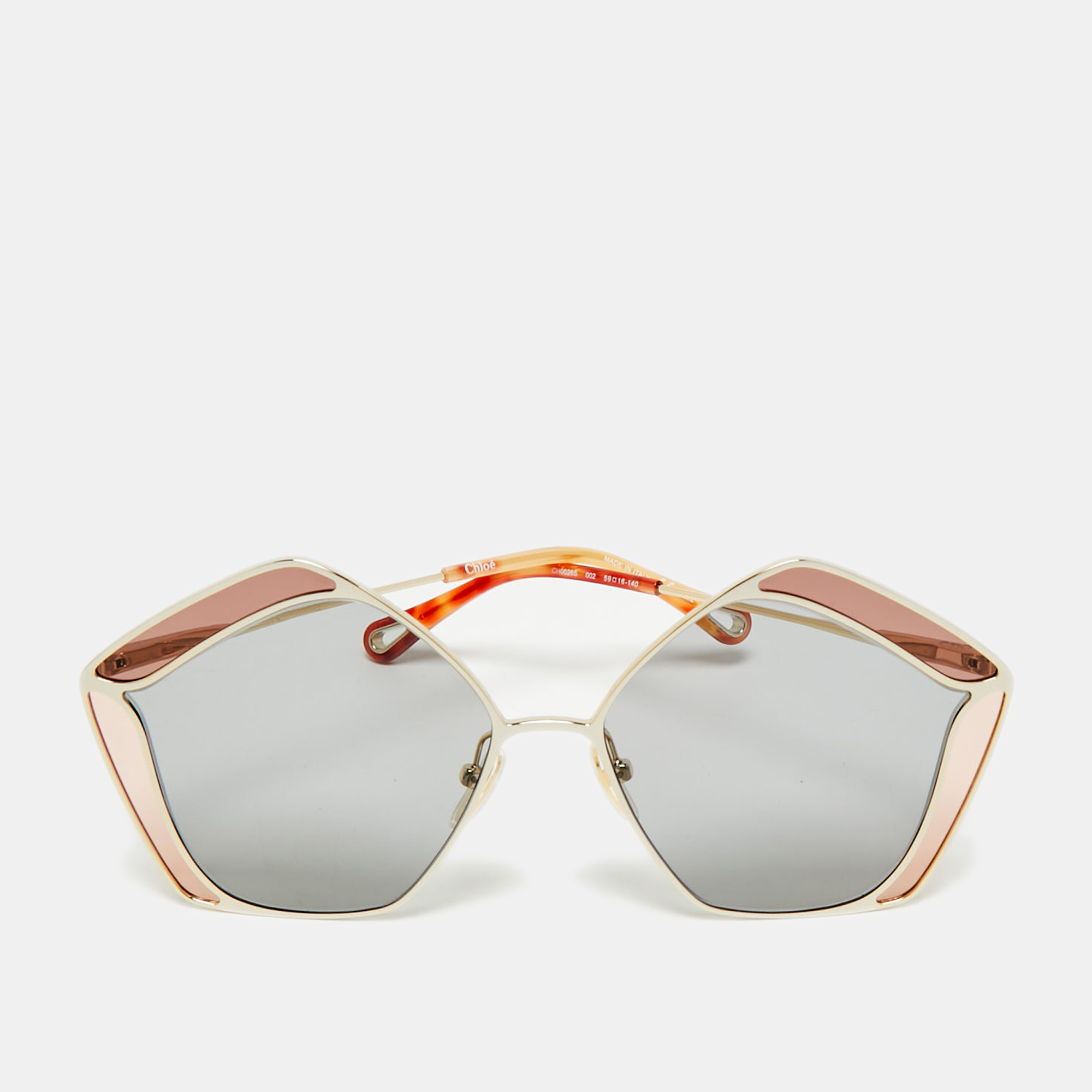 

Chloe Grey/Pink CH0026S Gemma Geomteric Sunglasses