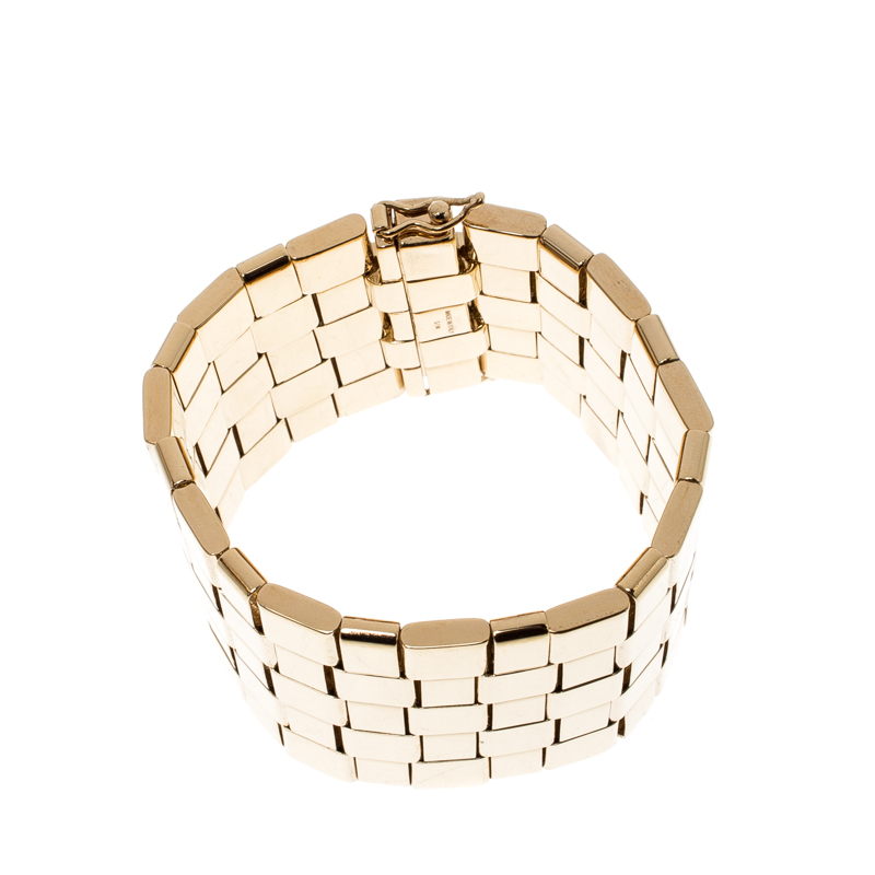 

Chloe Tilly Wrist Gold Tone Wide Bracelet