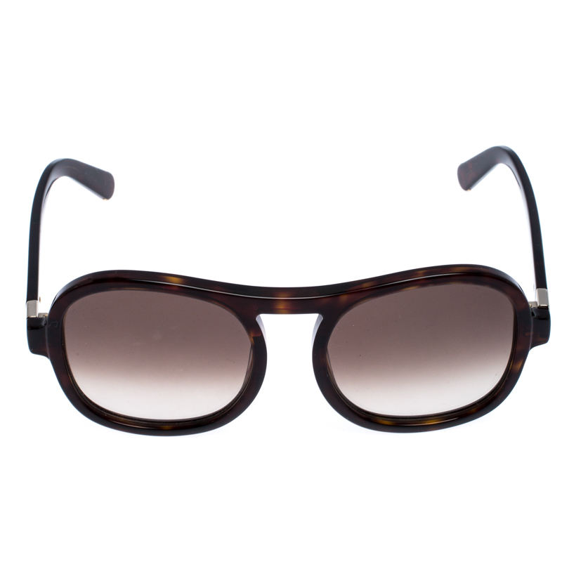 

Chloe Dark Brown Tortoise Gradient CE720S Oversize Sunglasses