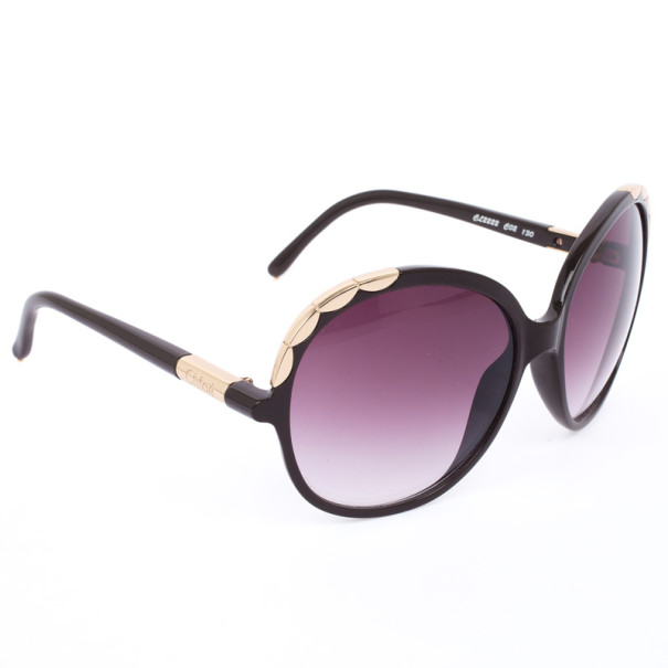 Chloé Scalloped Trim Oversized Square Women Sunglasses