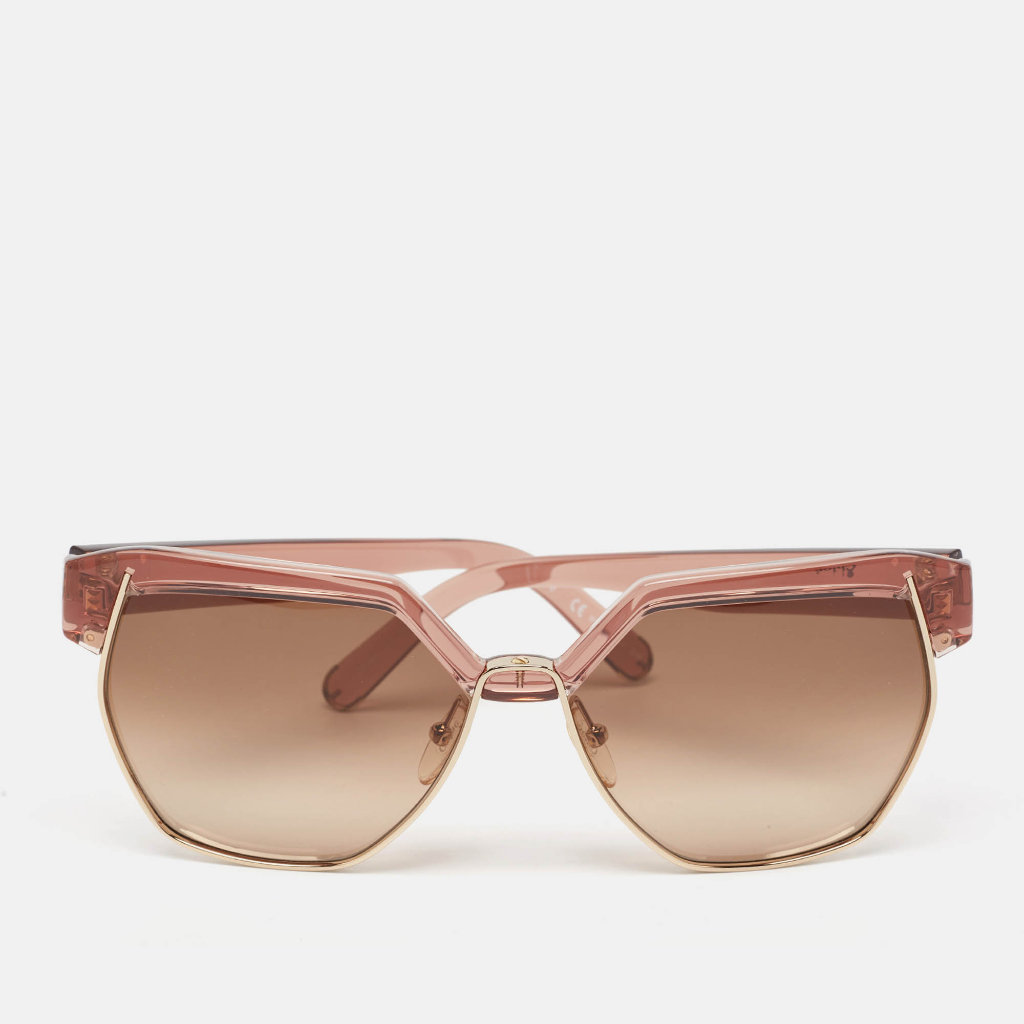 

Chloe Brown Gradient CE665S Dafne Geometric Sunglasses