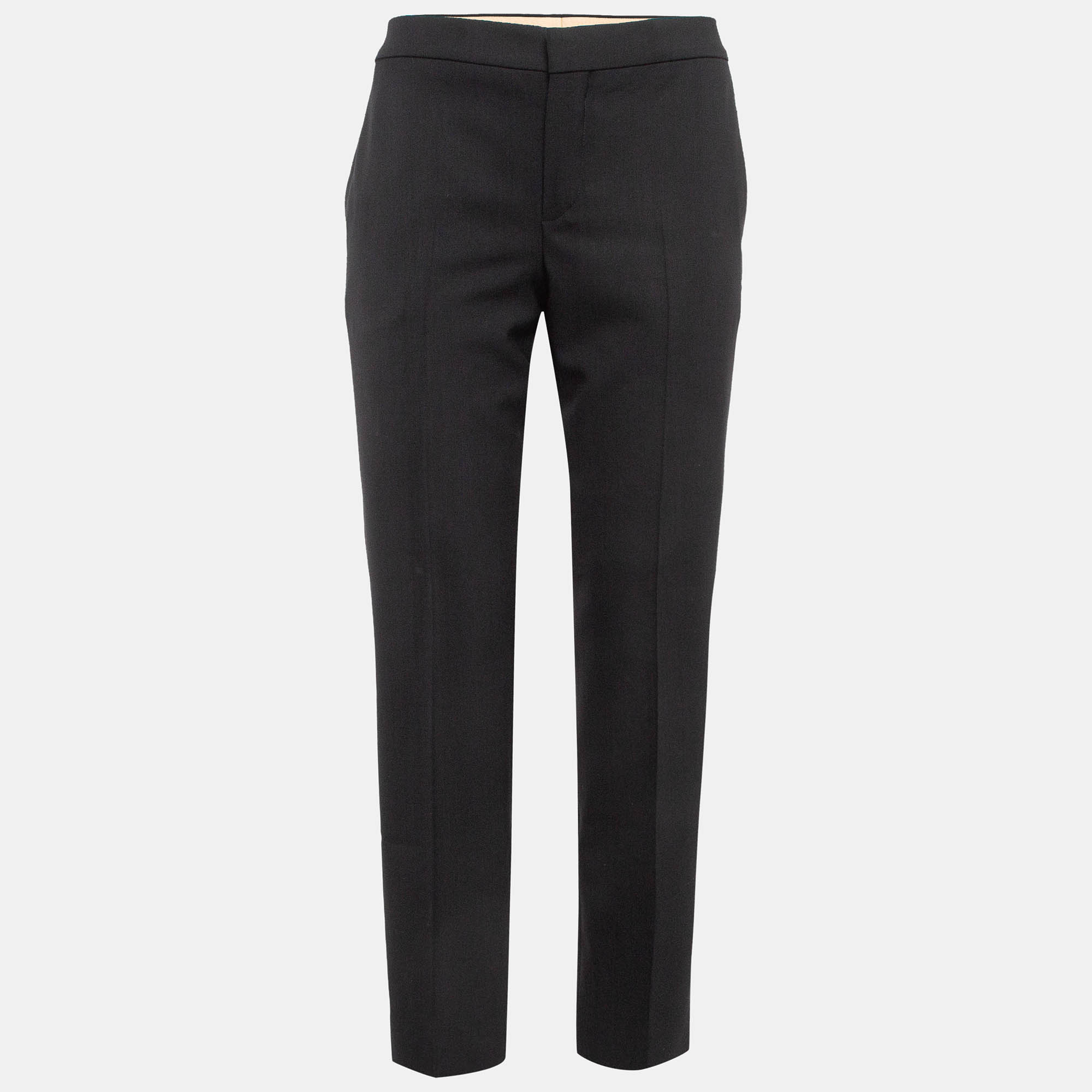 

Chloé Black Wool Formal Trousers M
