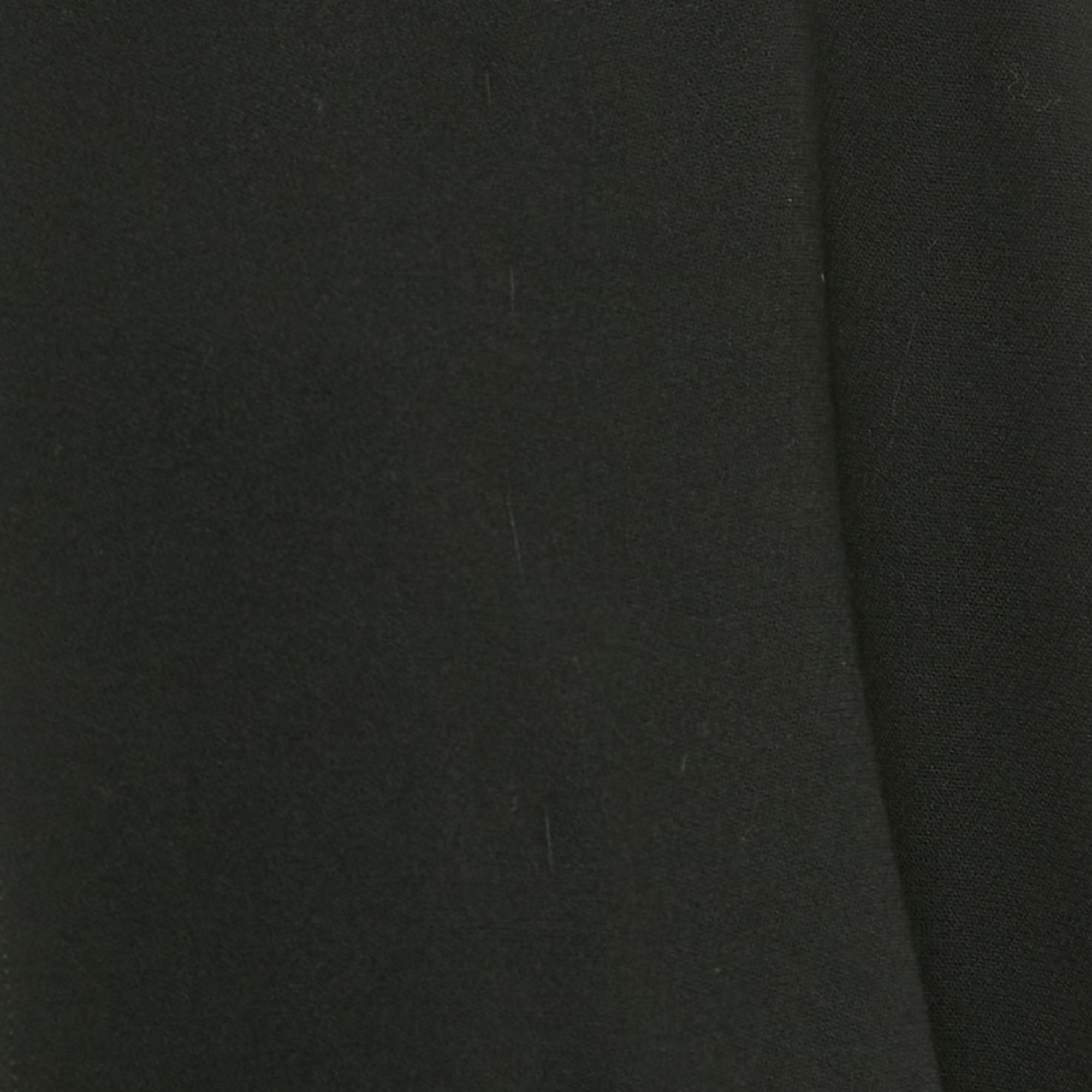 Chloe Vintage Black Cotton Blend Open Front Cape One Size 