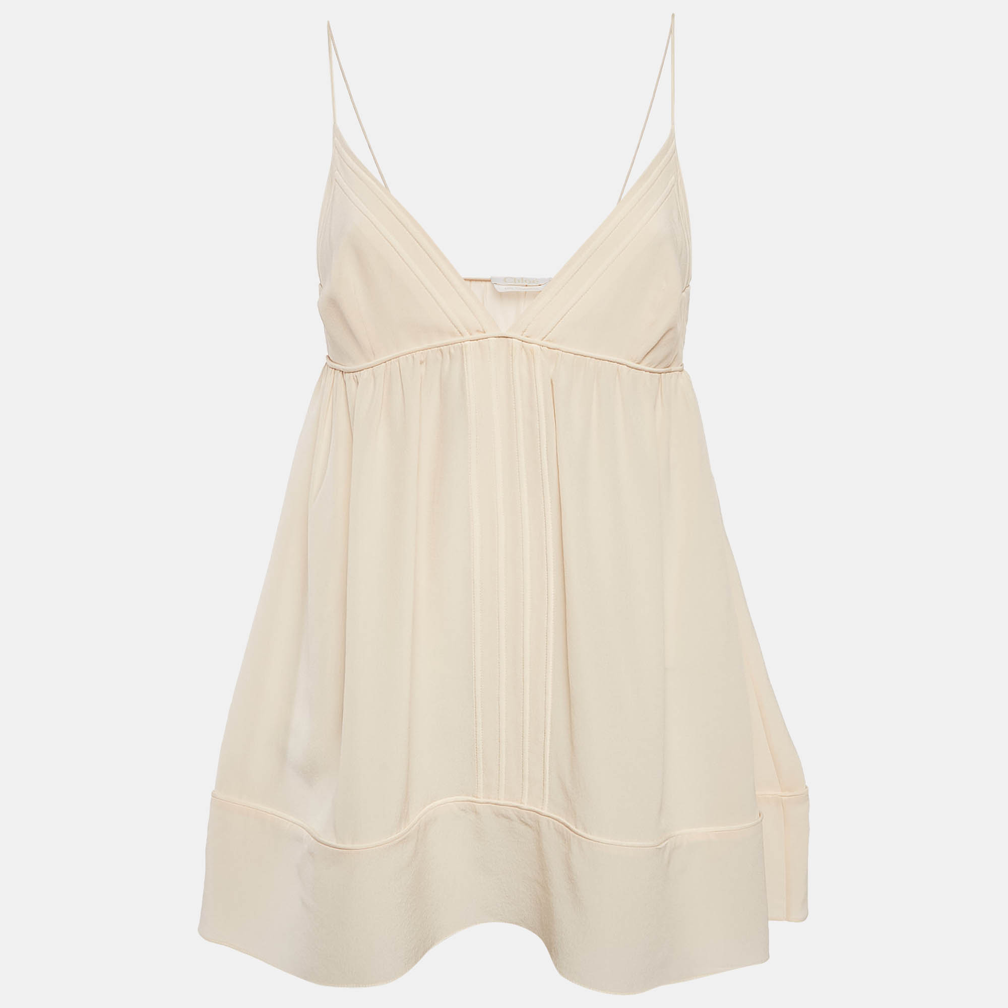 

Chloé Pinky Nude Silk Camisole Top S, Pink