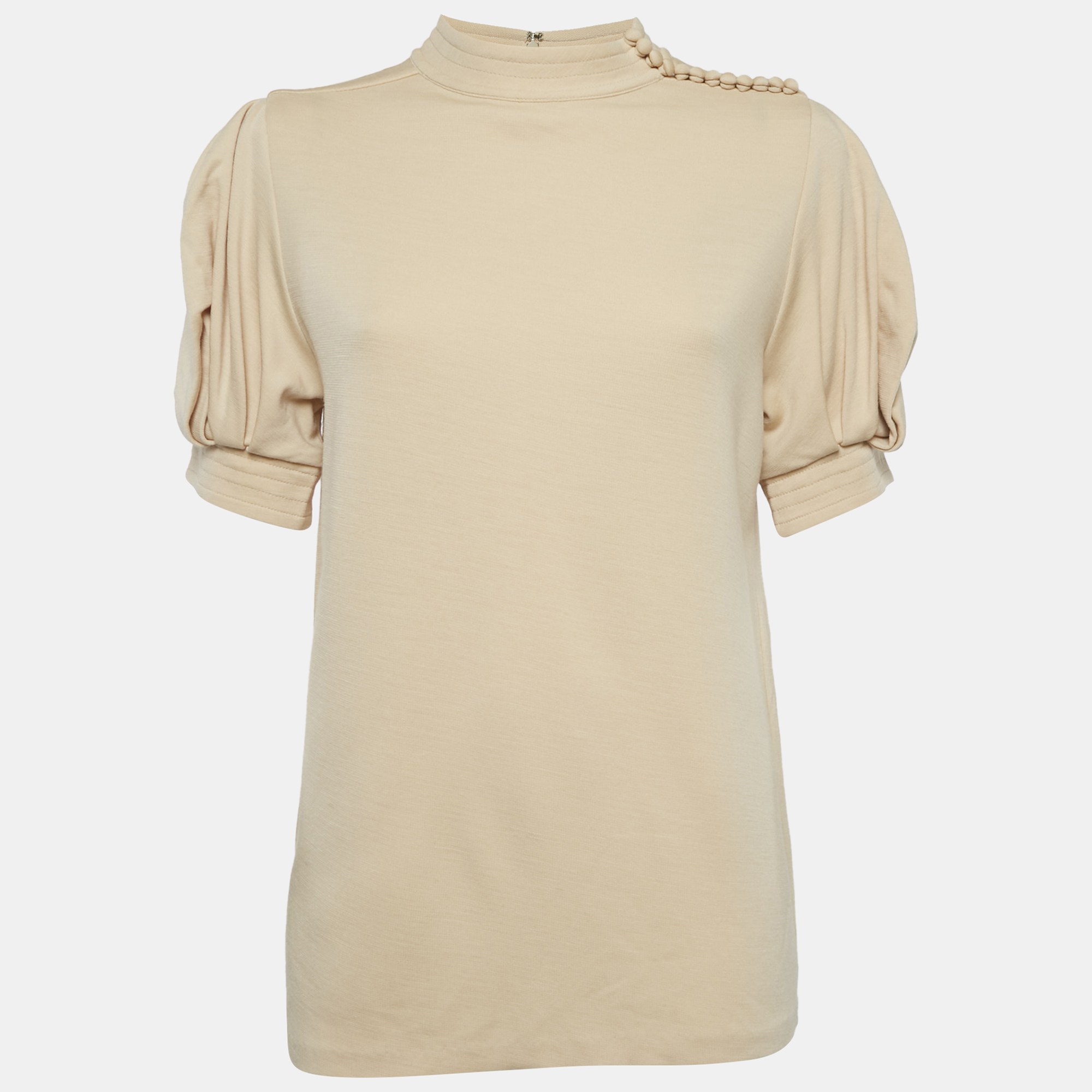 

Chloé Beige Wool Jersey Crew Neck Top S