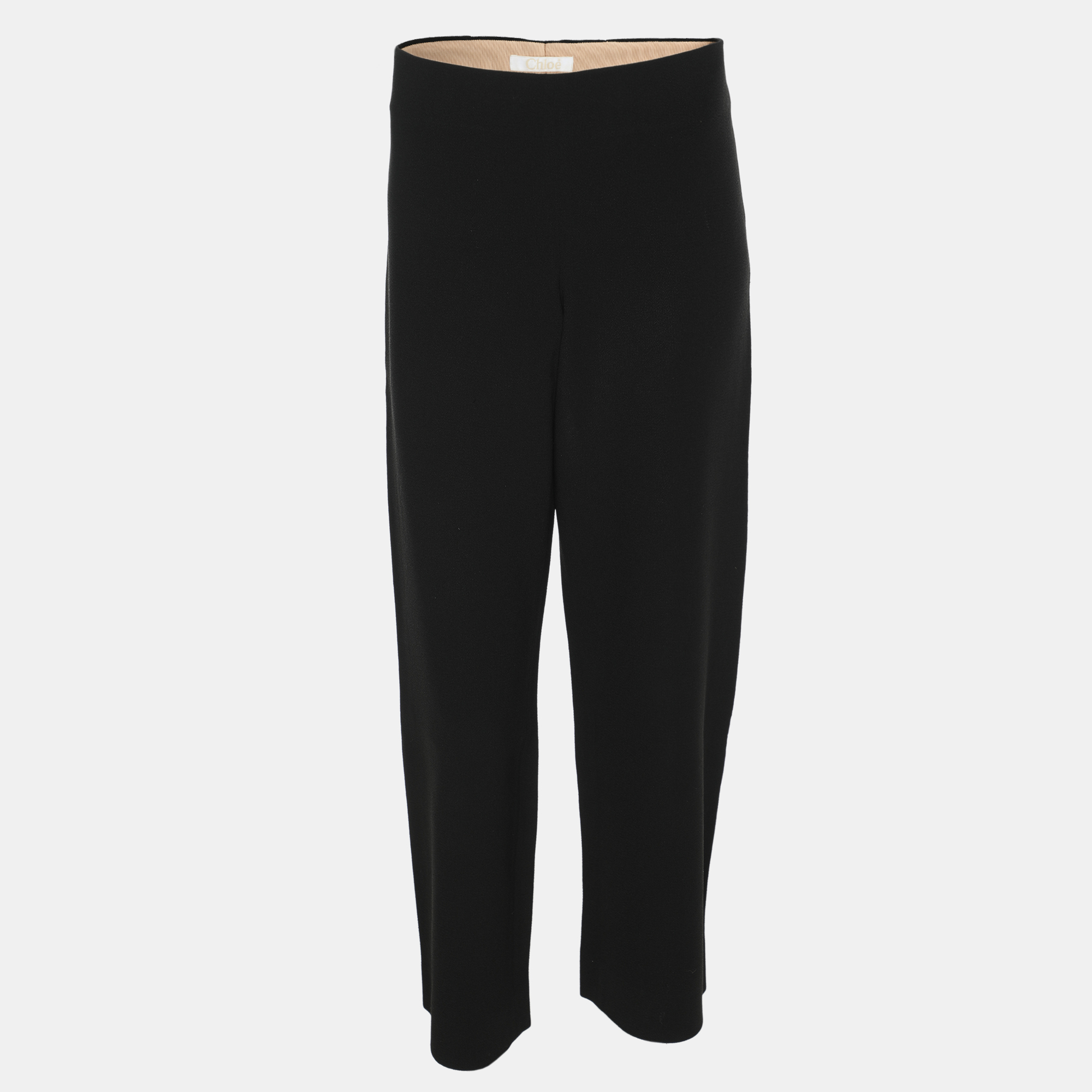 

Chloe Black Crepe Trousers S